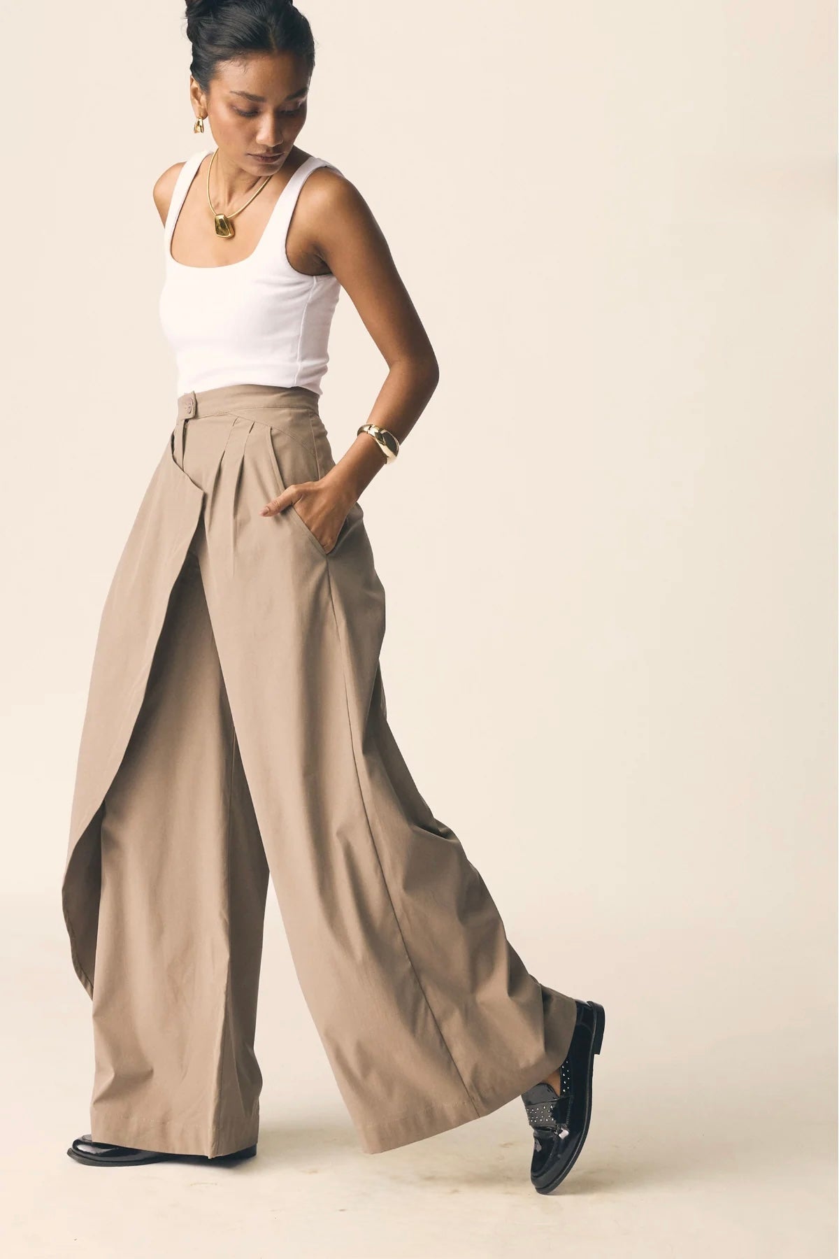Drift Pants in Coco Brown Twill