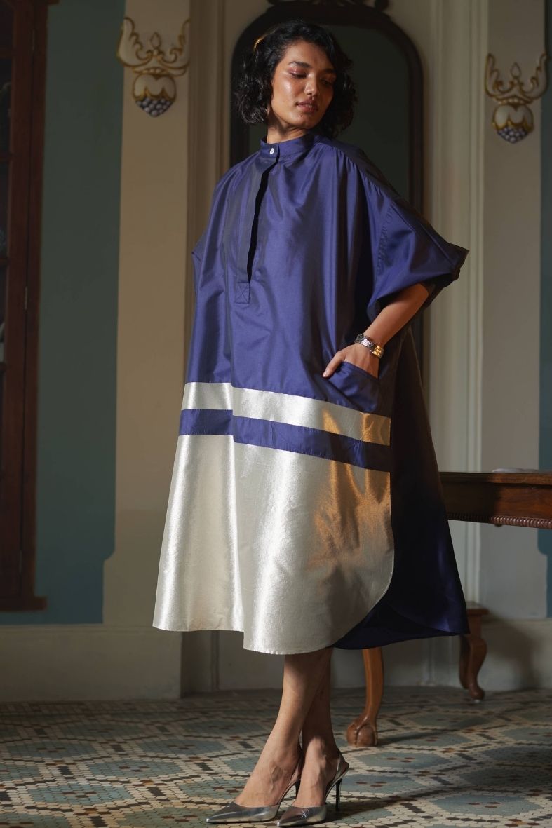 Siddha Dress in Dark Blue