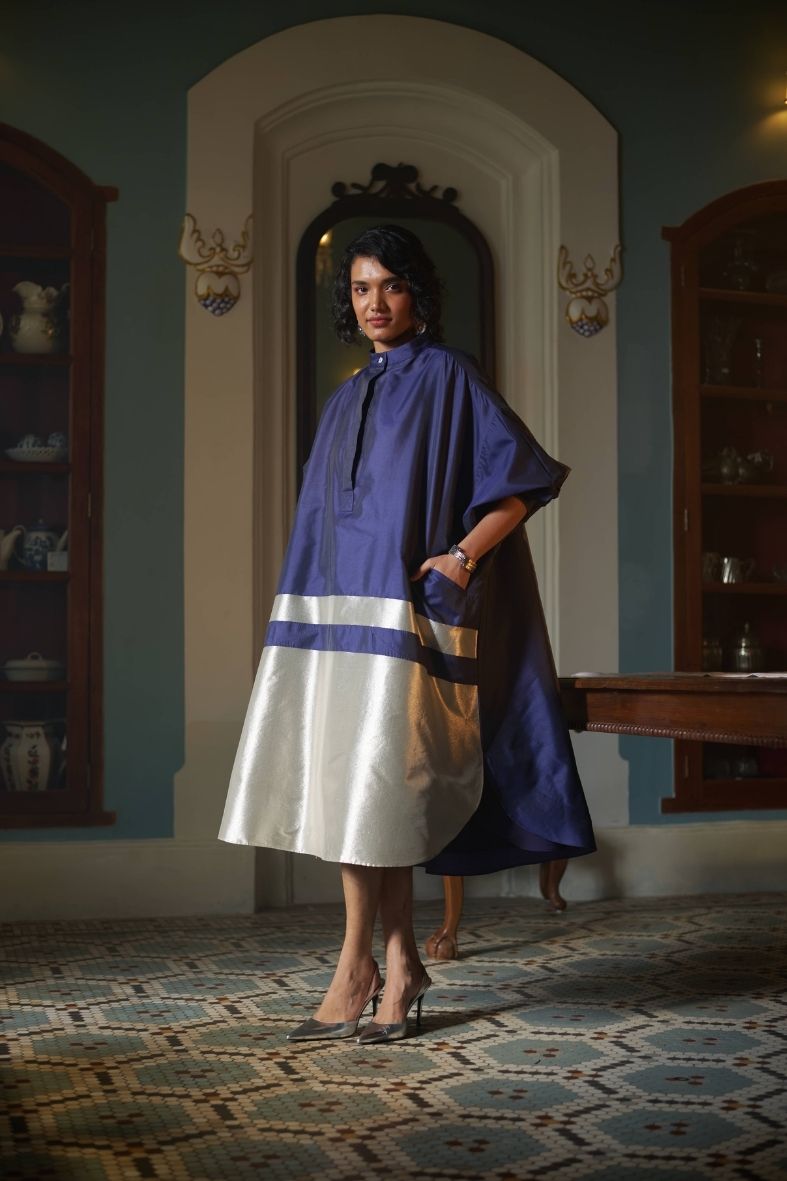 Siddha Dress in Dark Blue