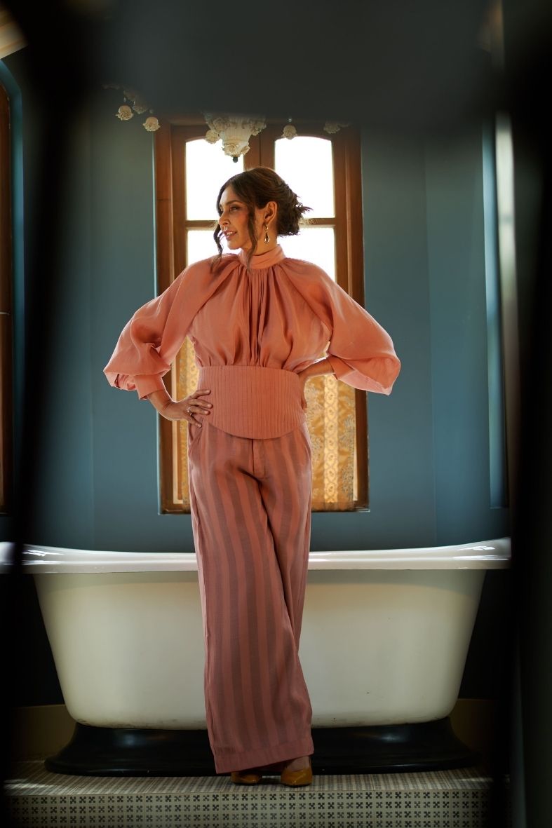 Ina Set in Plum Orange