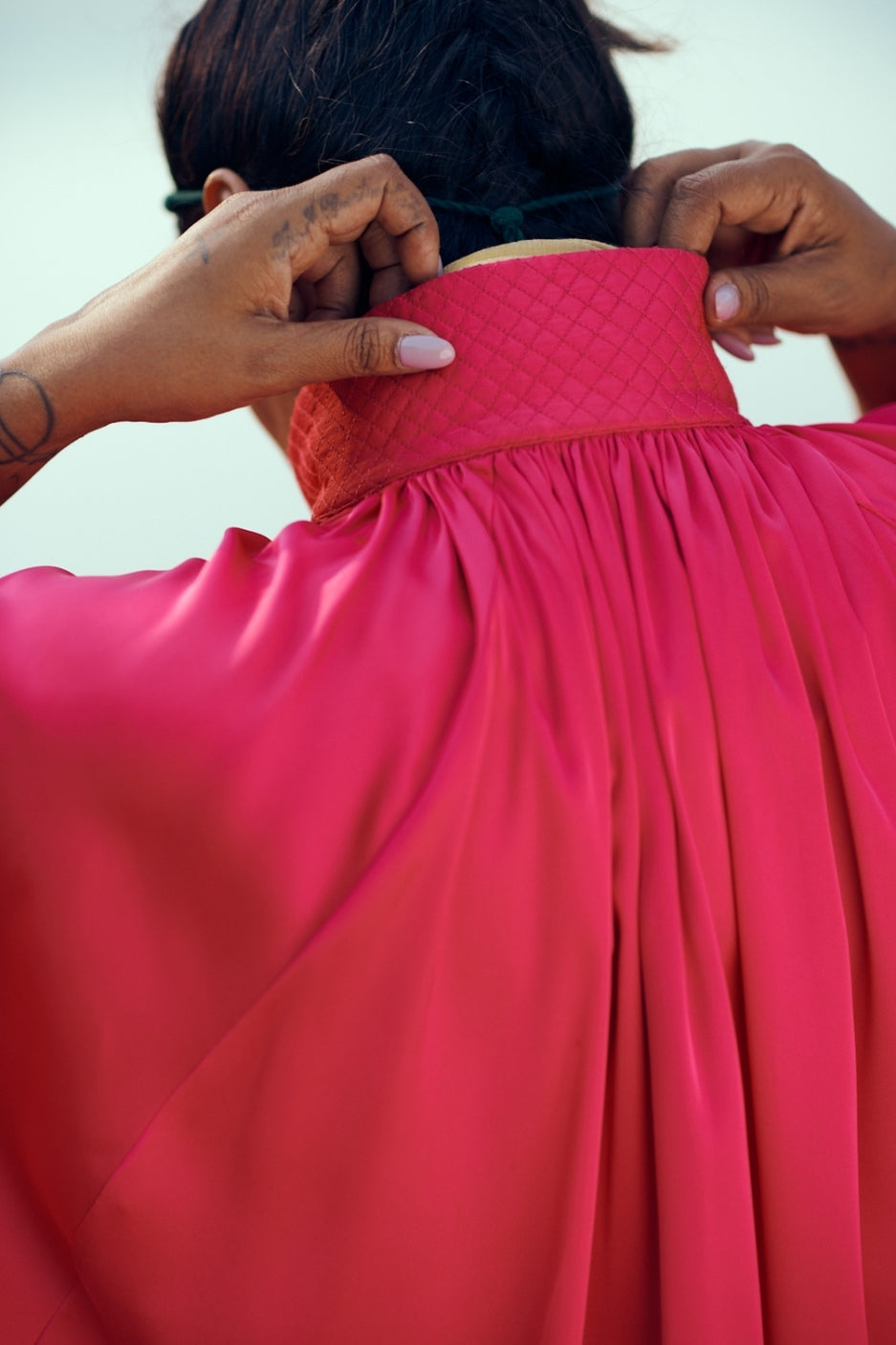 The Float Top in Fuchsia Pink