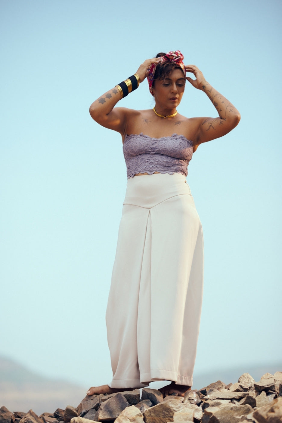 Orb skirt in Light Tan