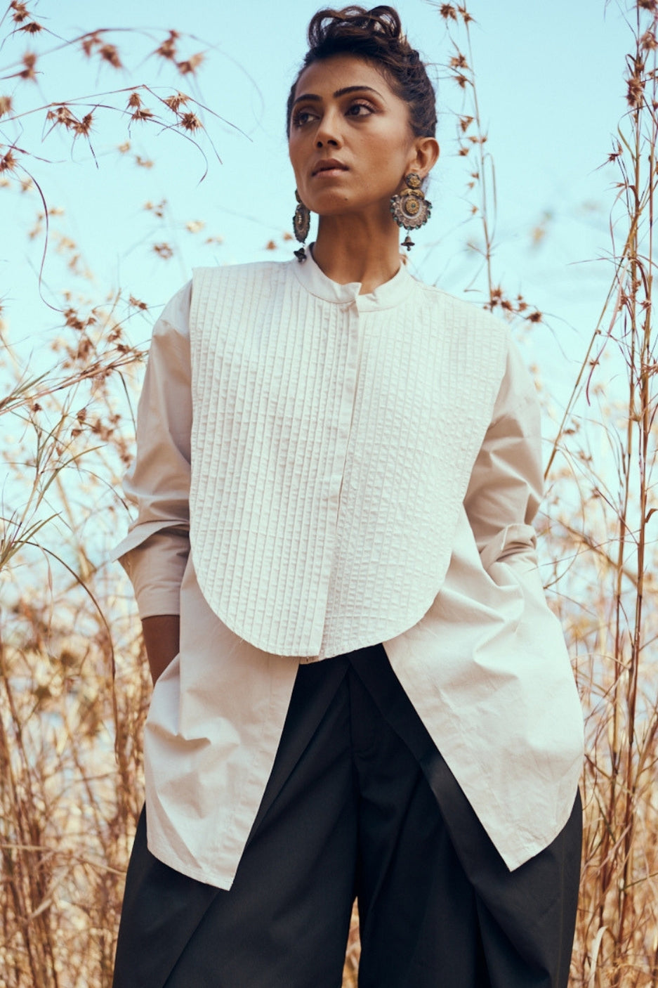 Tux Shirt In Light Grey