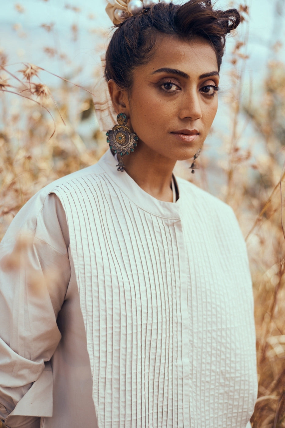 Tux Shirt In Light Grey