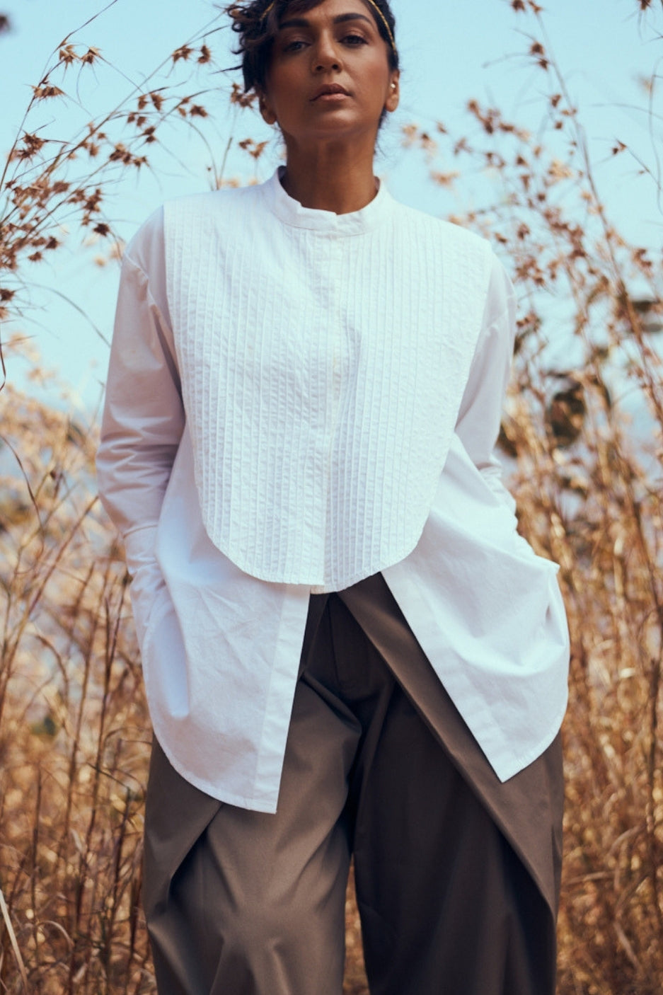Tux Shirt In White