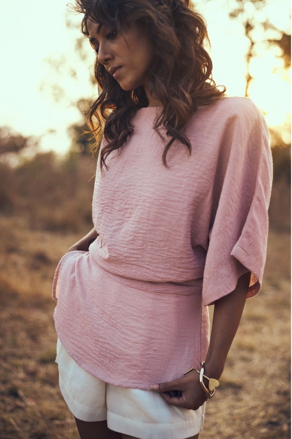 Sola Co-ord Set in Dusky Pink