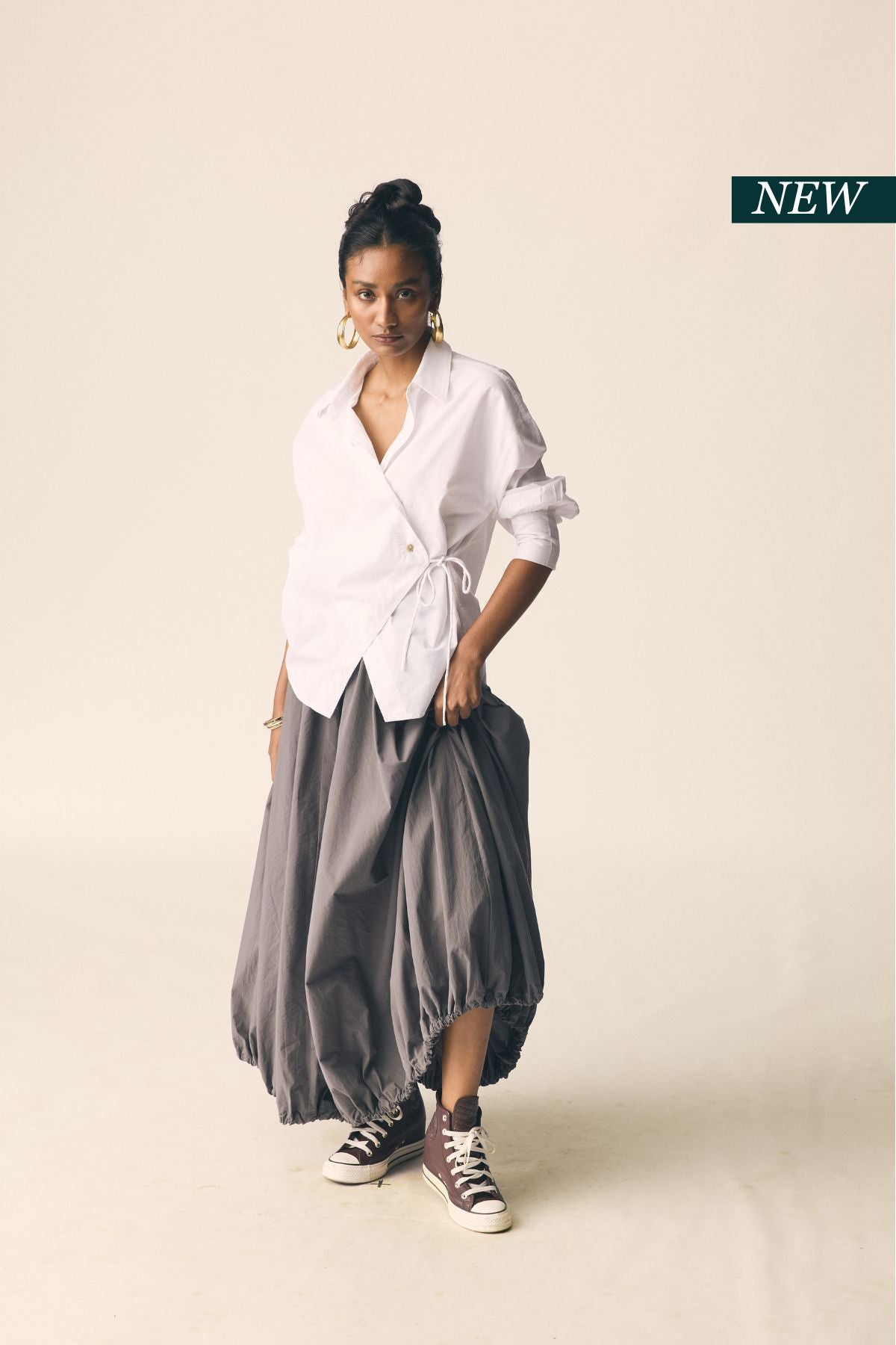 Shanghai Skirt in Dark Grey