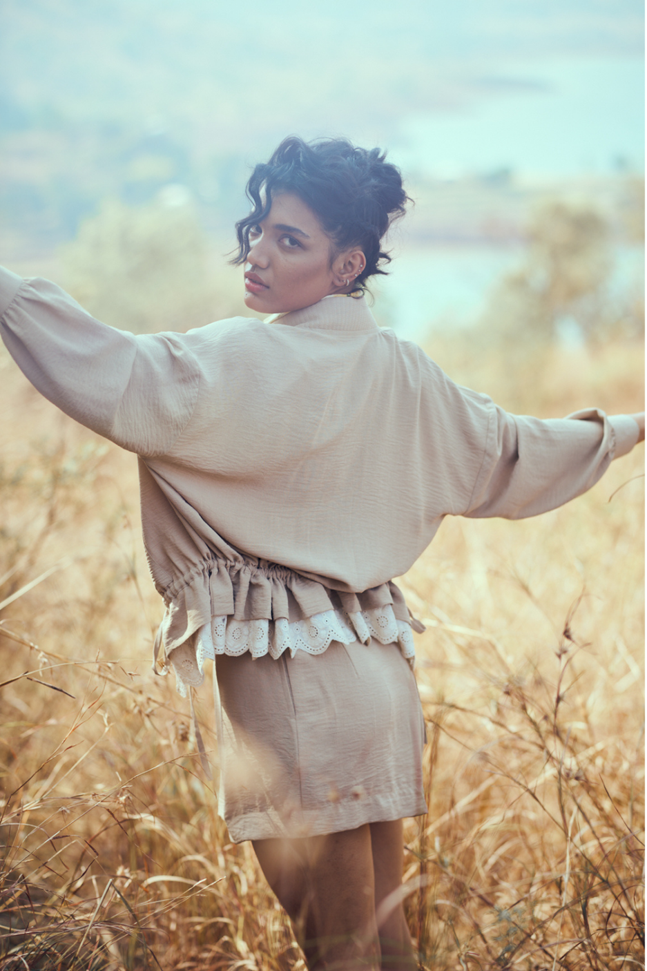 Noa Co-ord Set in Tan