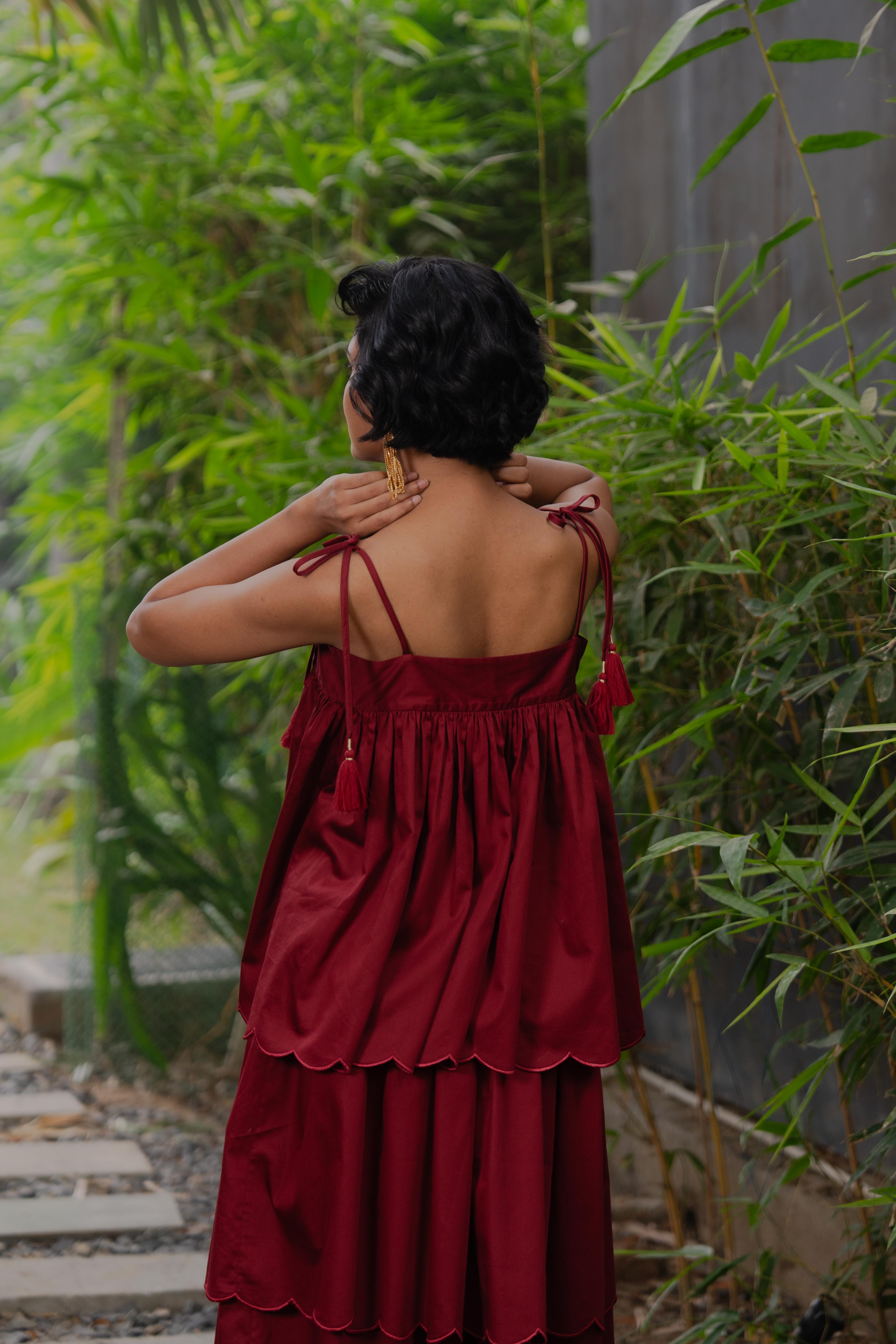 Twist 2-Piece Set Burgundy