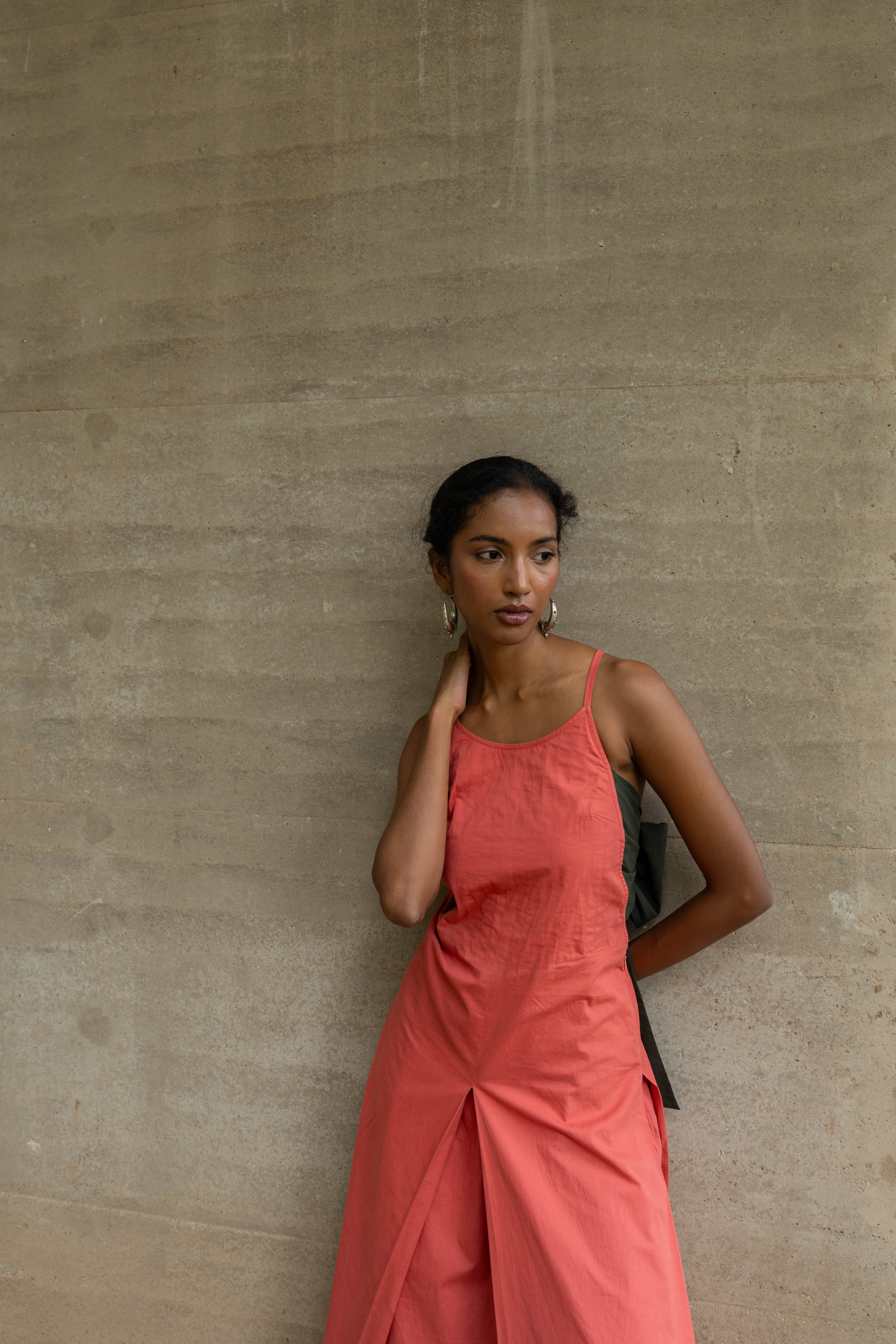 Majuli Dress Burnt Red