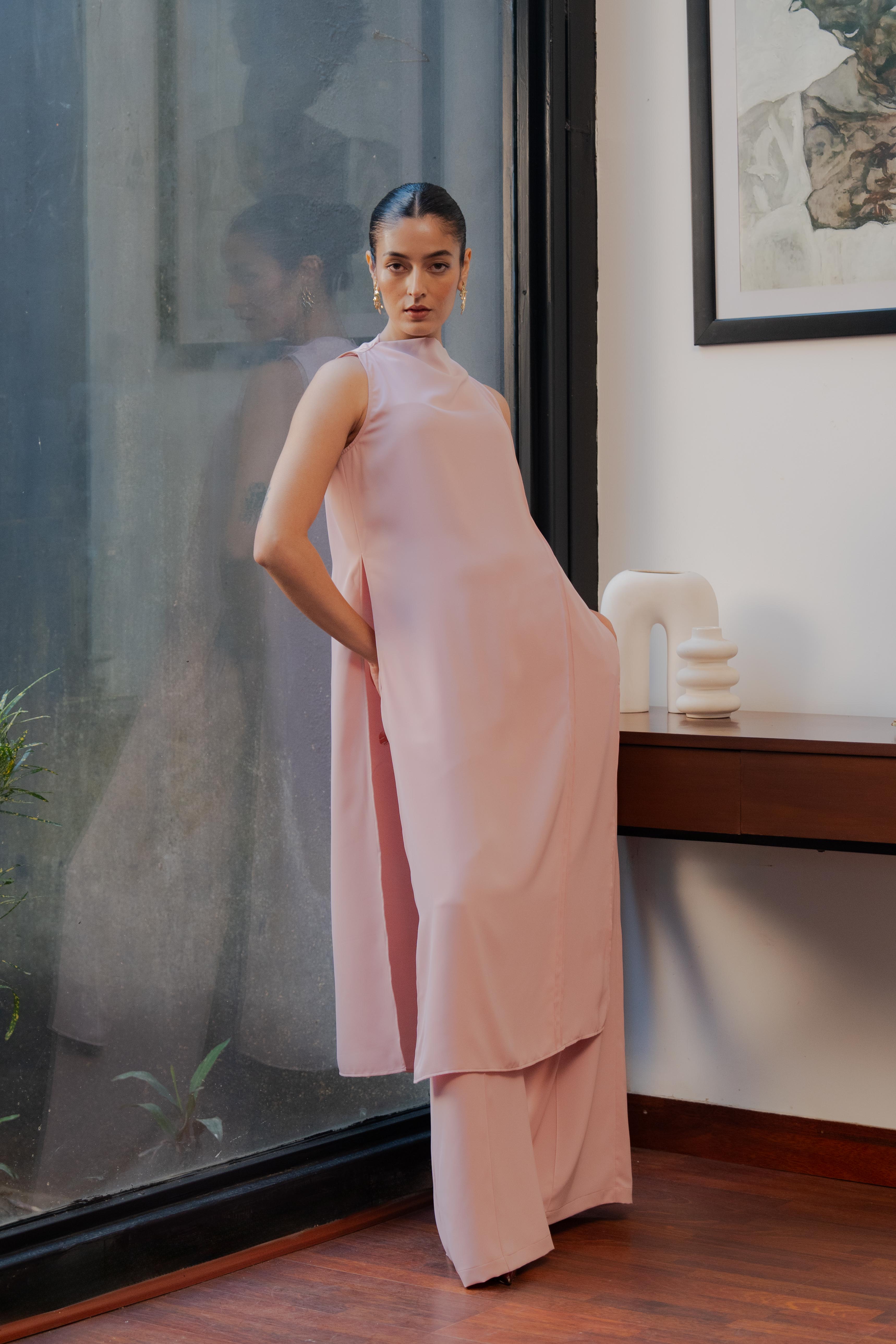 Cora Set in Dusky Pink