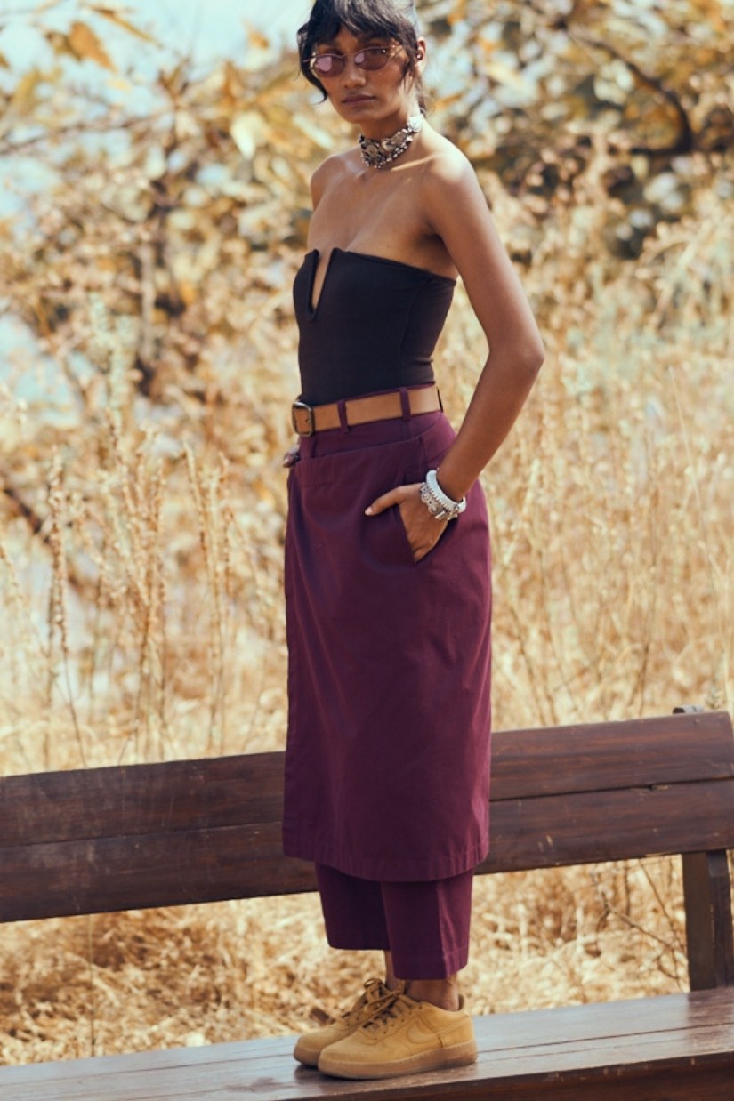 Lina Pants in Deep Wine