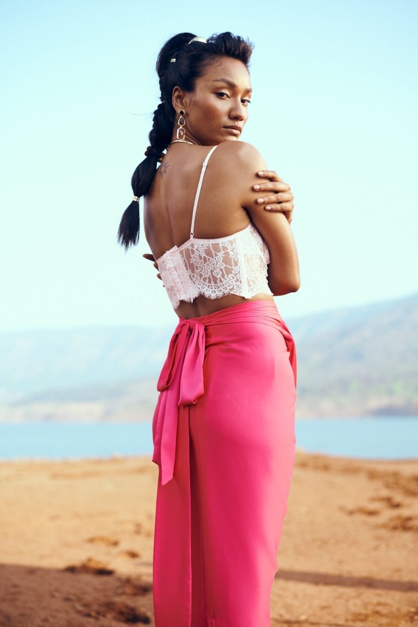 Jashan Skirt in Fuchsia Pink