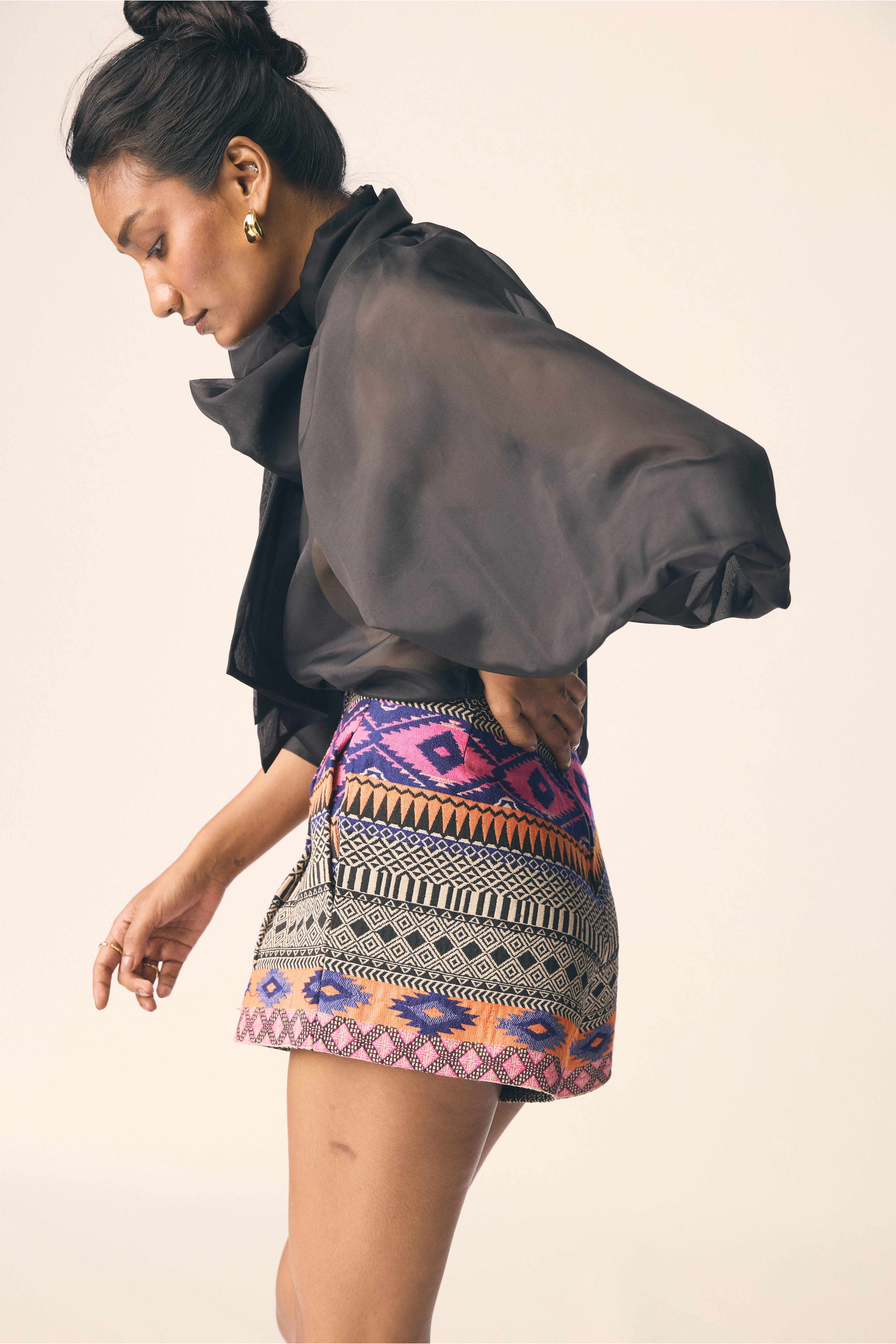 Retro Hot Pants Tribal Weave