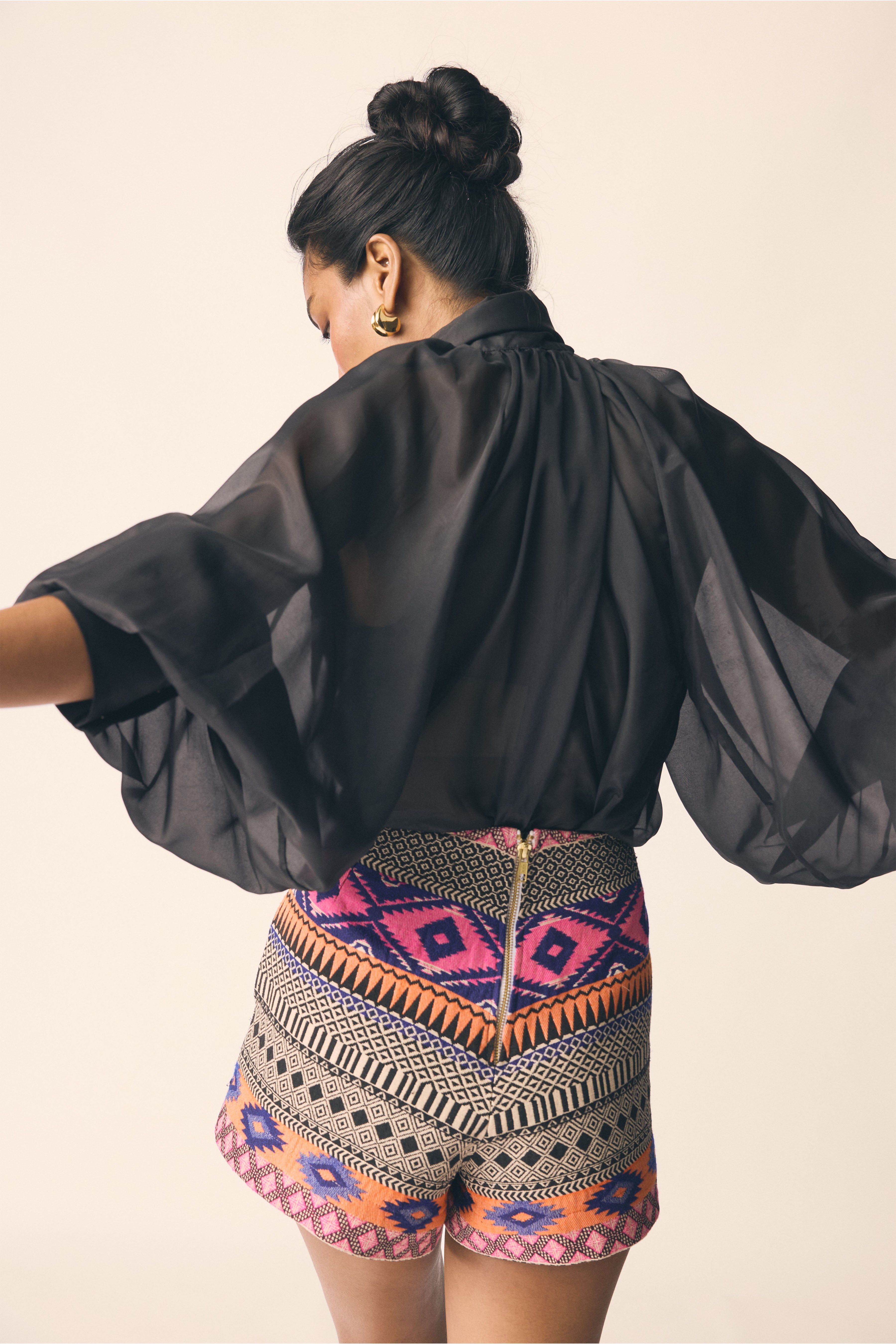 Retro Hot Pants Tribal Weave