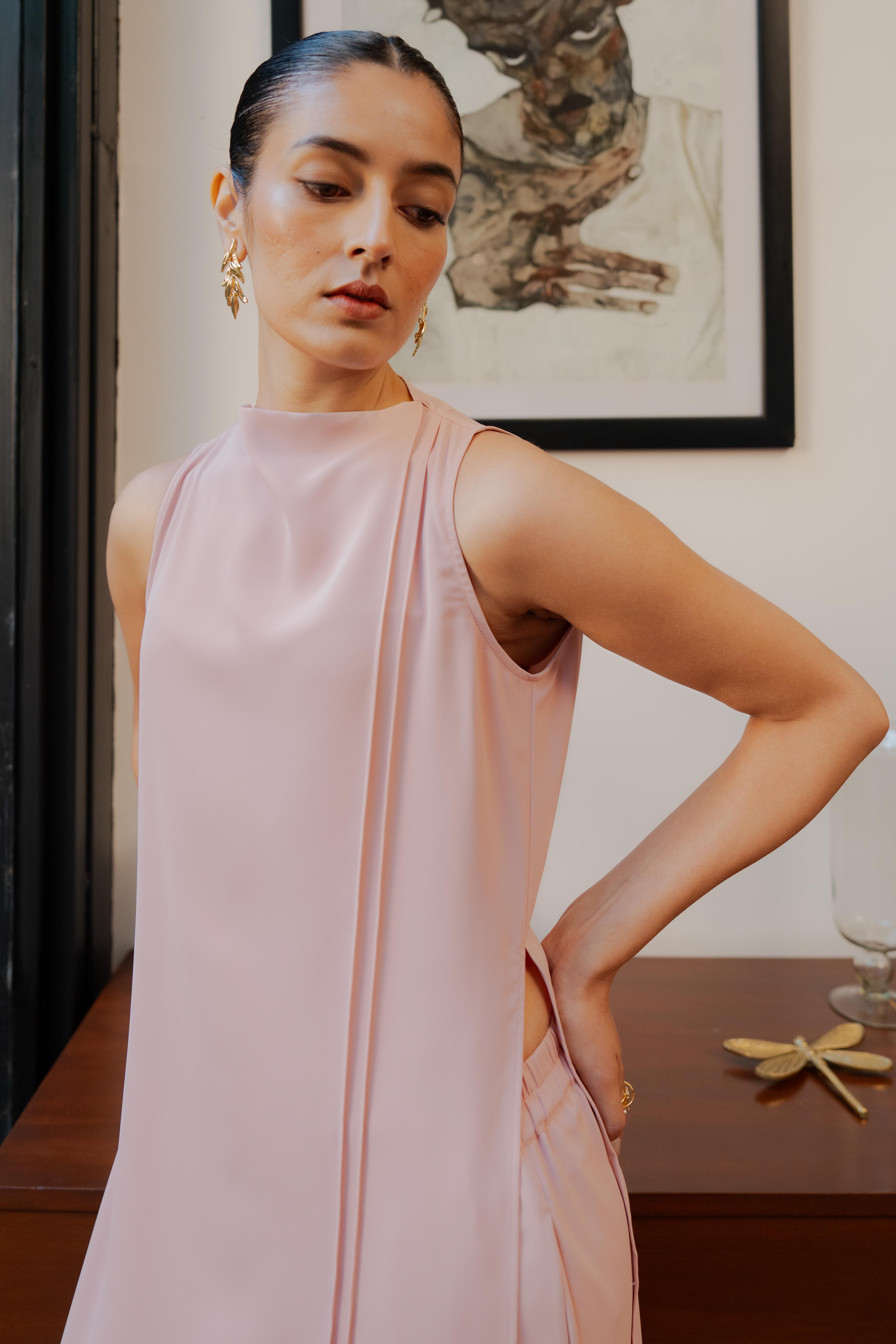 Cora Set in Dusky Pink