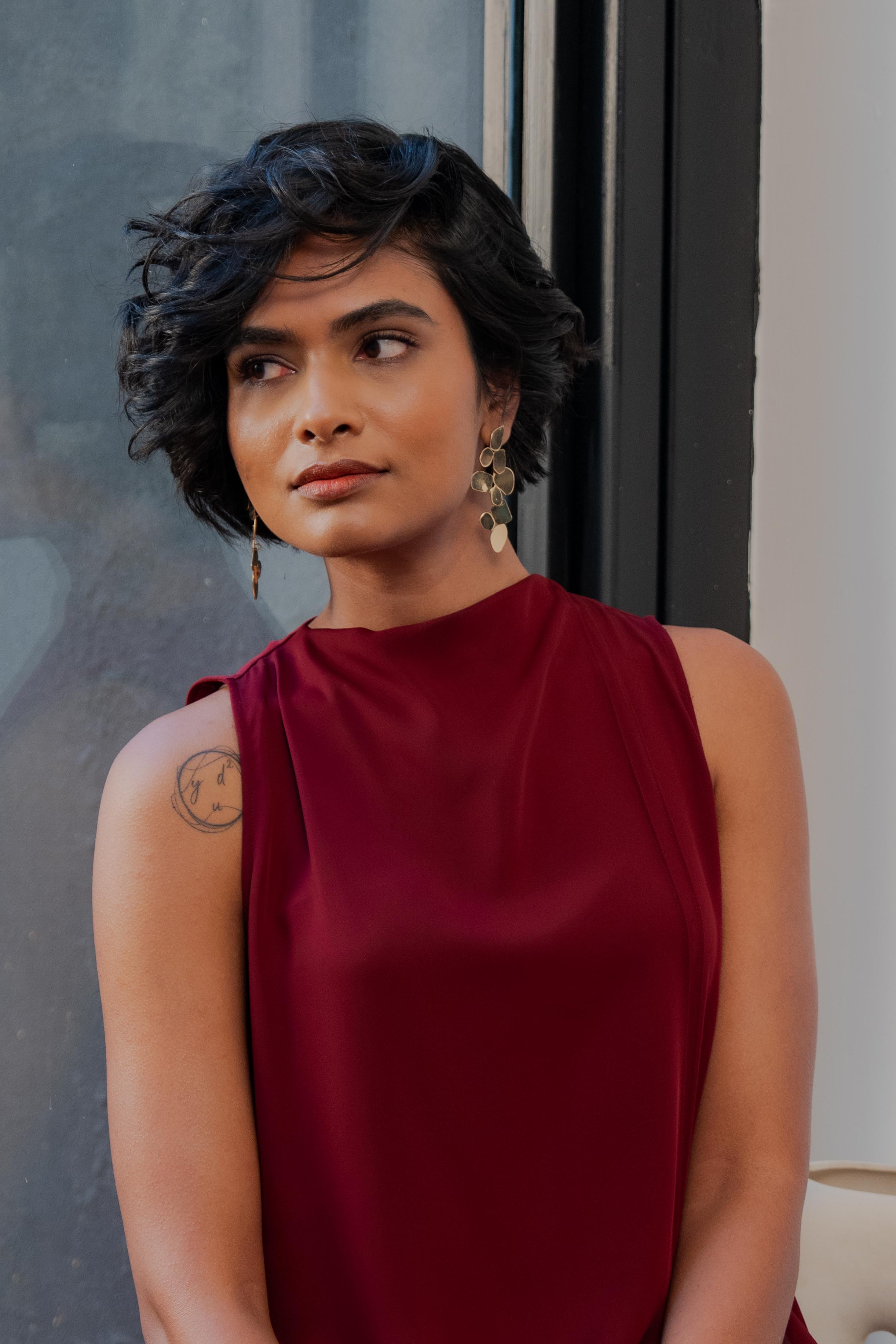 Cora Set in Burgundy