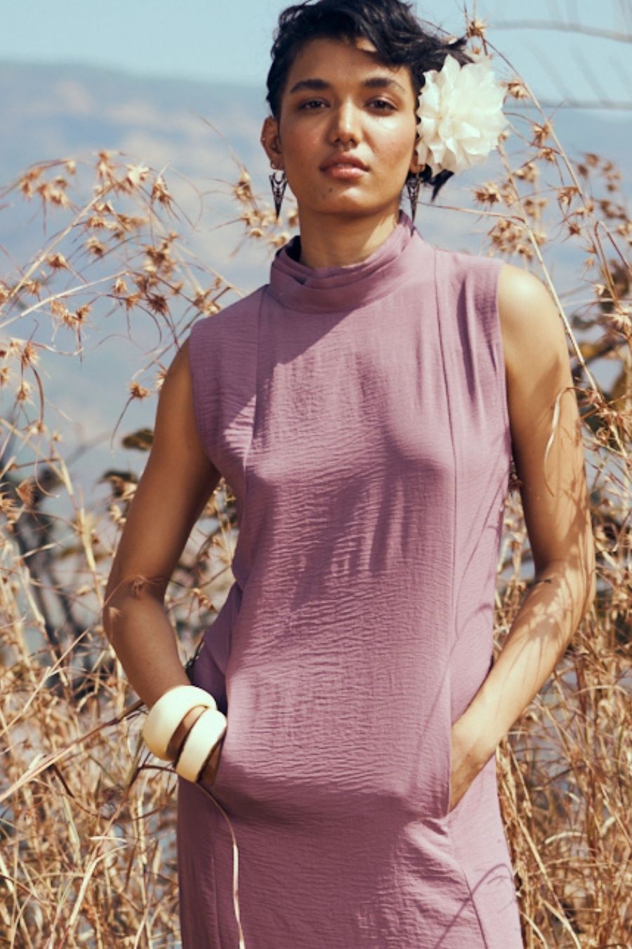 Breeze Dress In Mauve