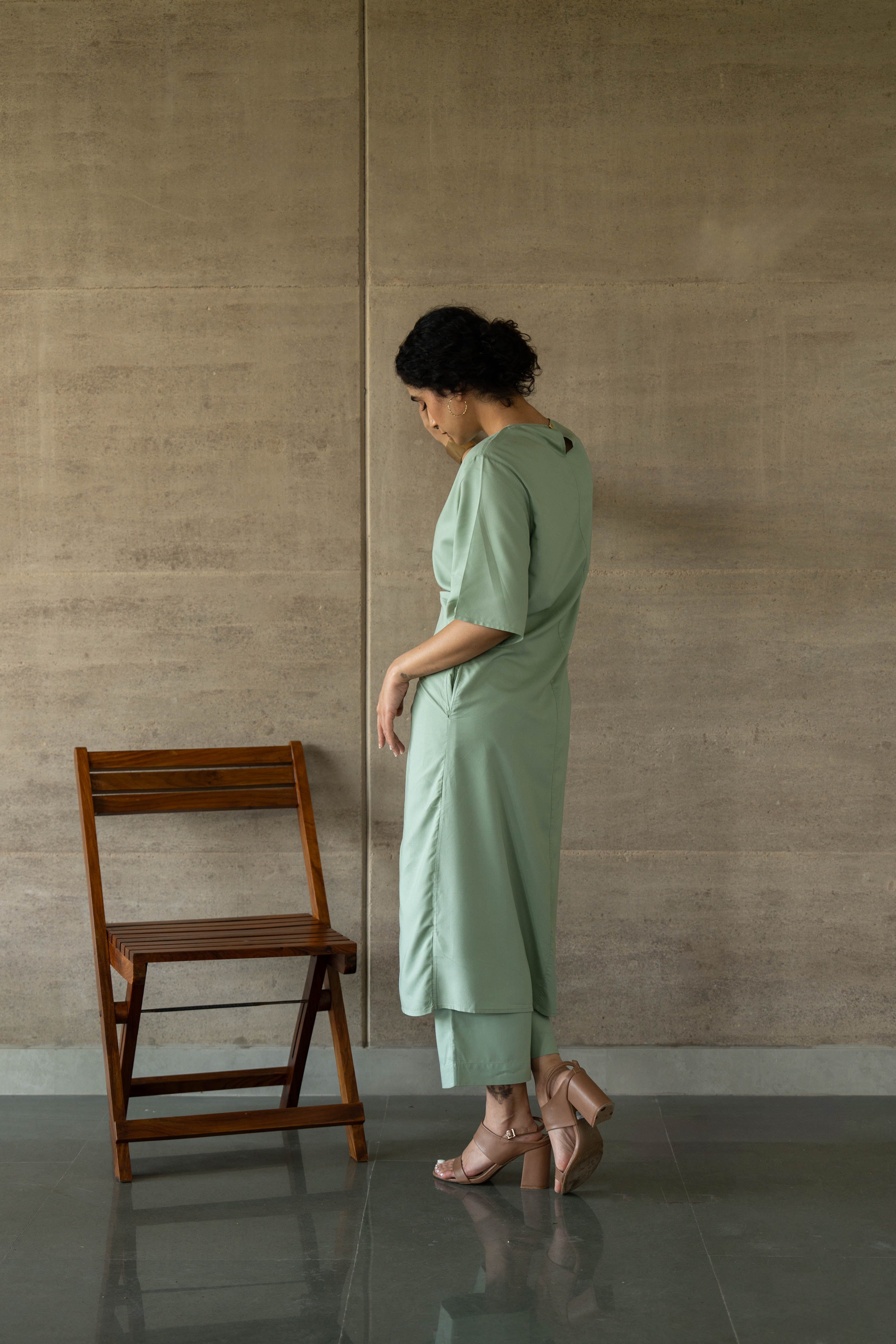 Nubra Co-Ord Set Sap Green