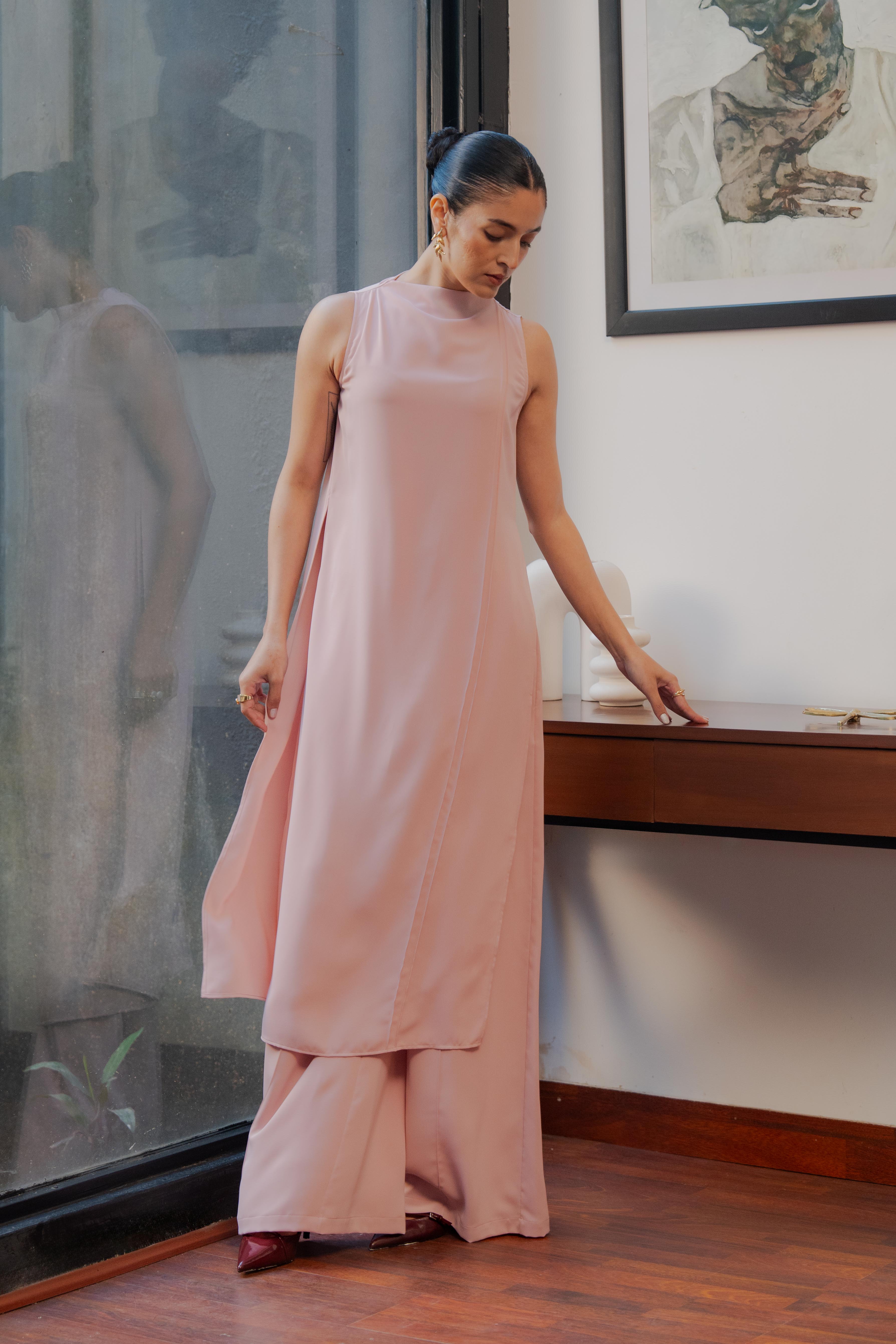 Cora Set in Dusky Pink