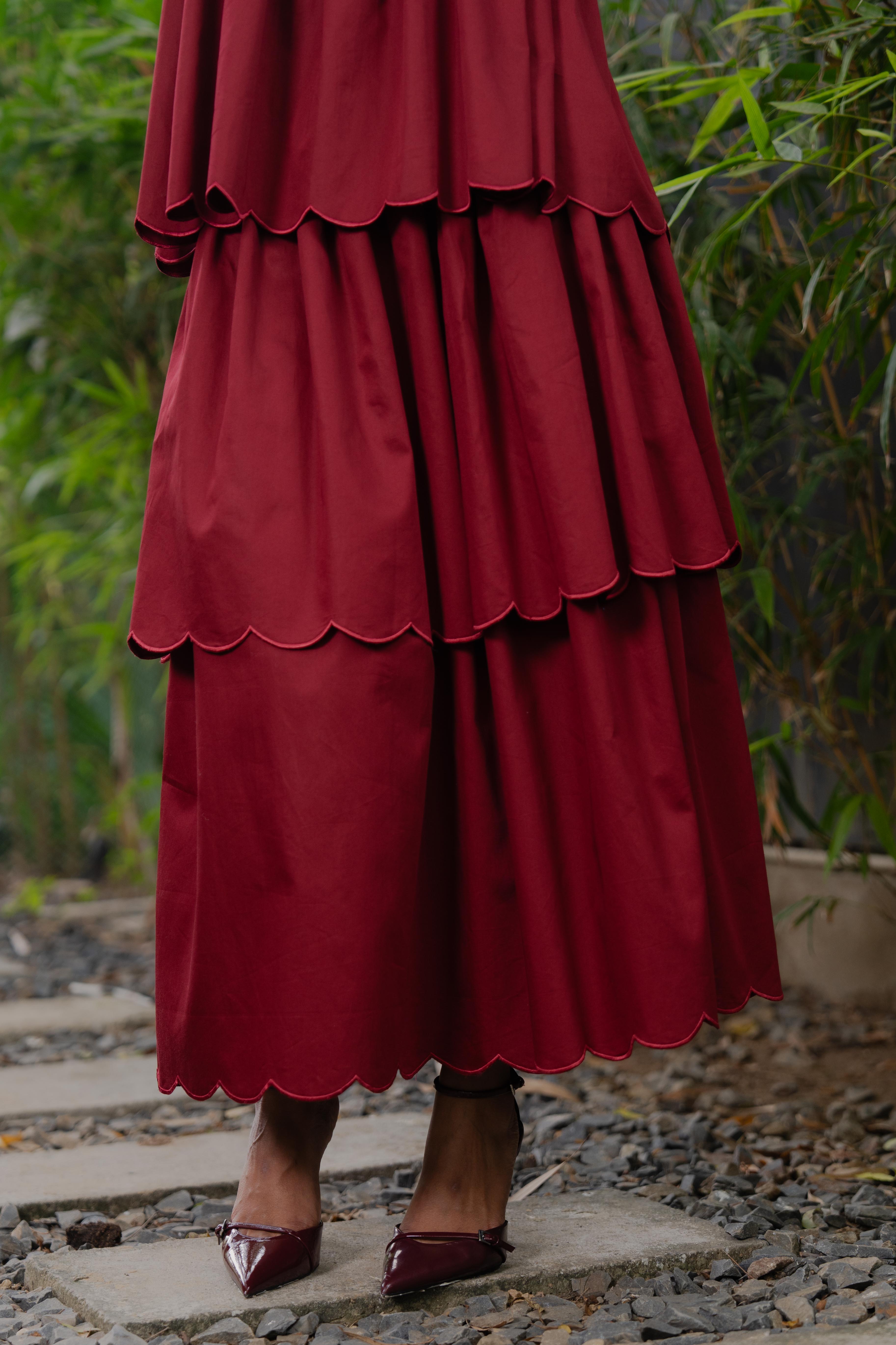 Twist 2-Piece Set Burgundy