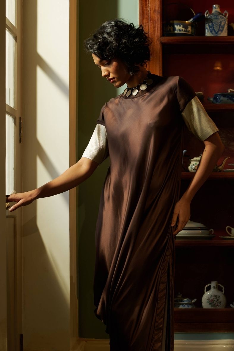 Skye Dress in Dark Chocolate Brown