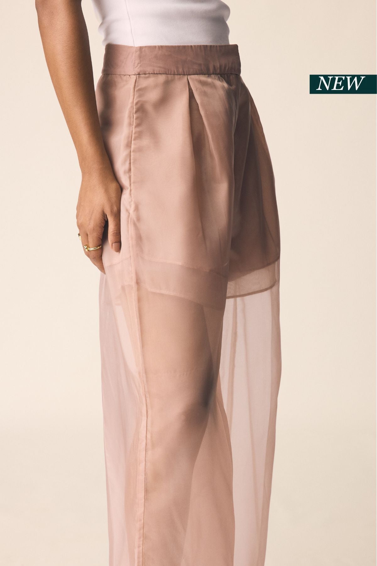 Haze Pants in Dusky Pink Organza