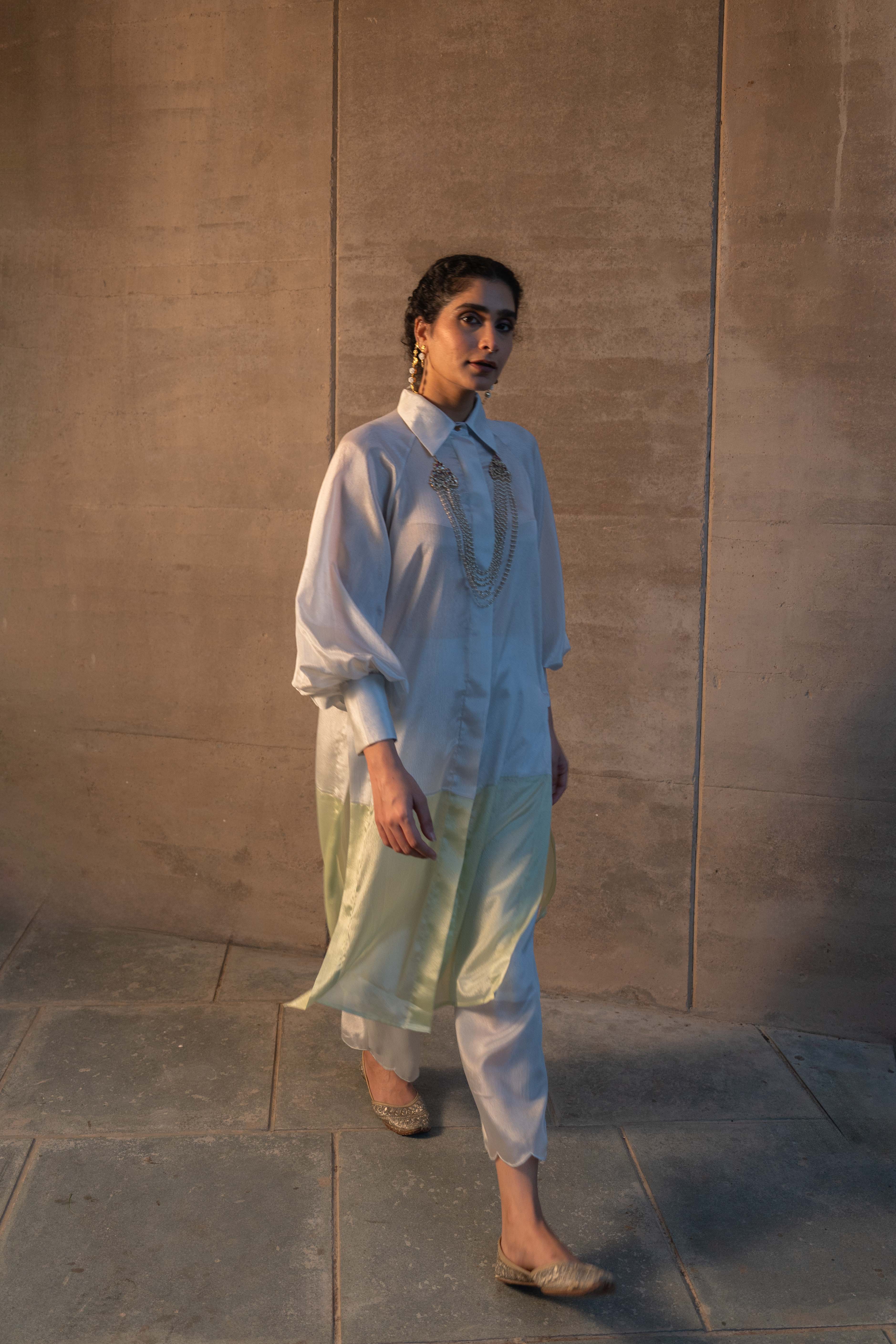 Sha Fusion Co-ord Set Silver