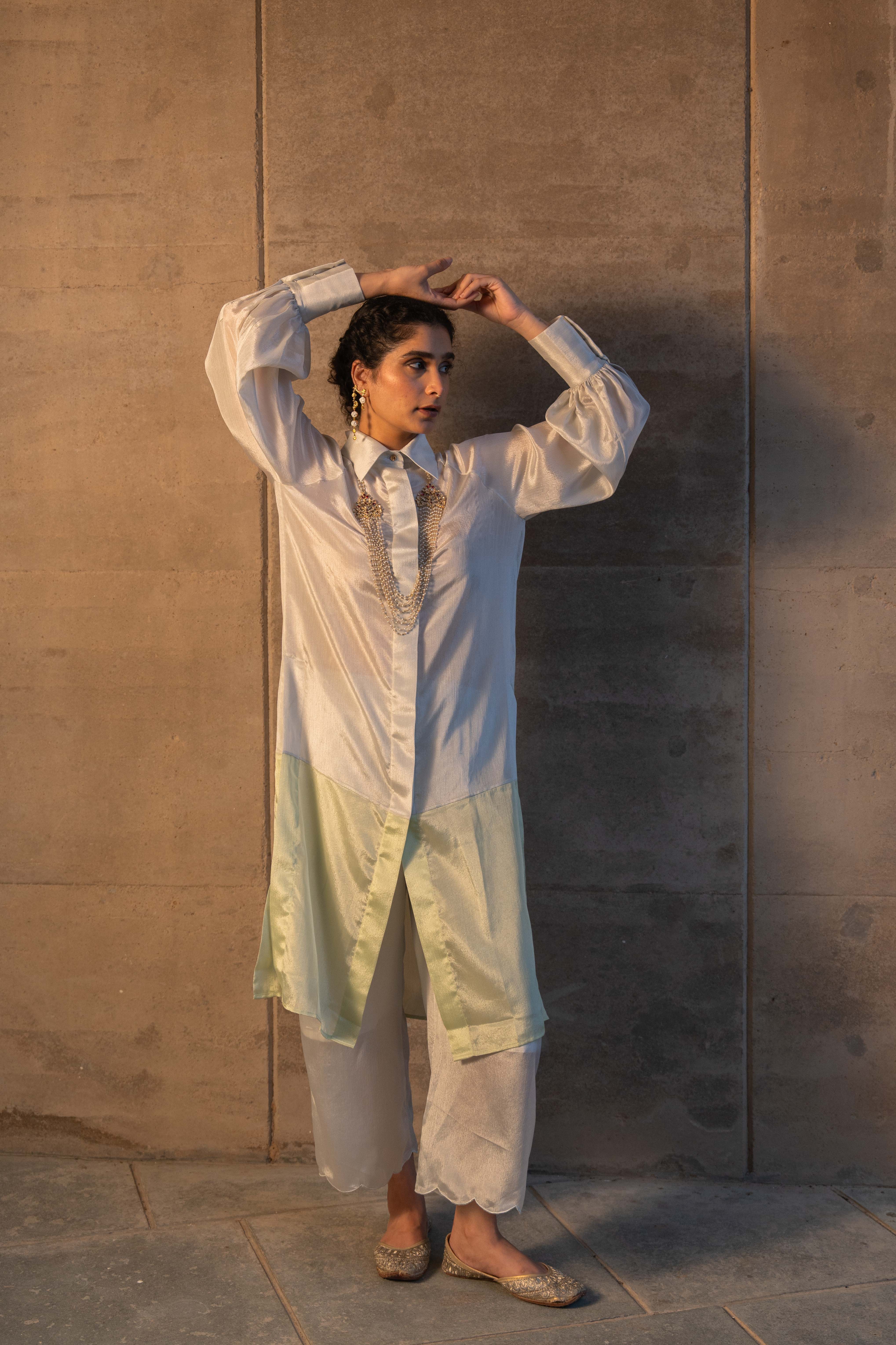 Sha Fusion Co-ord Set Silver