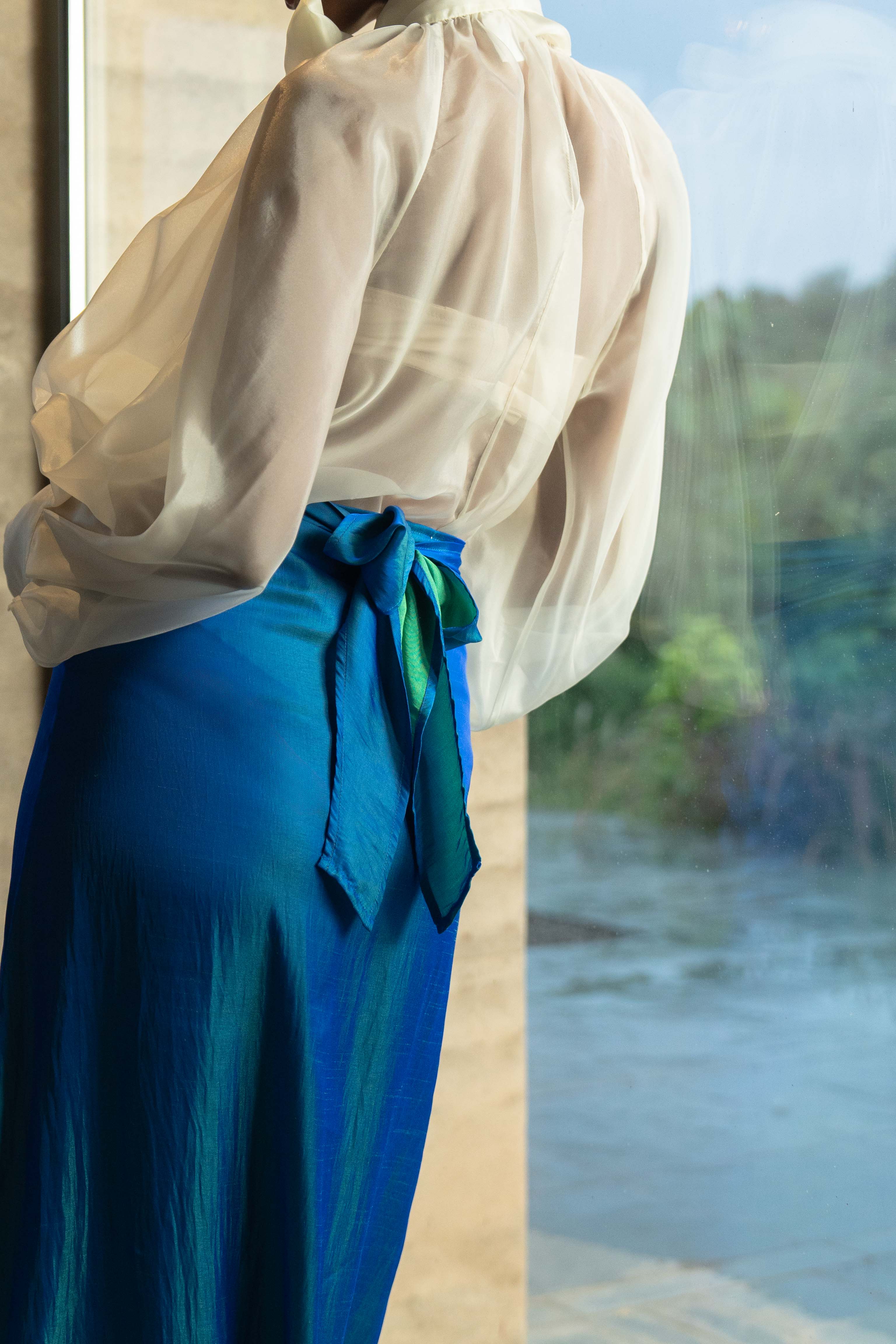Mor Wrap Skirt Ultramarine Blue