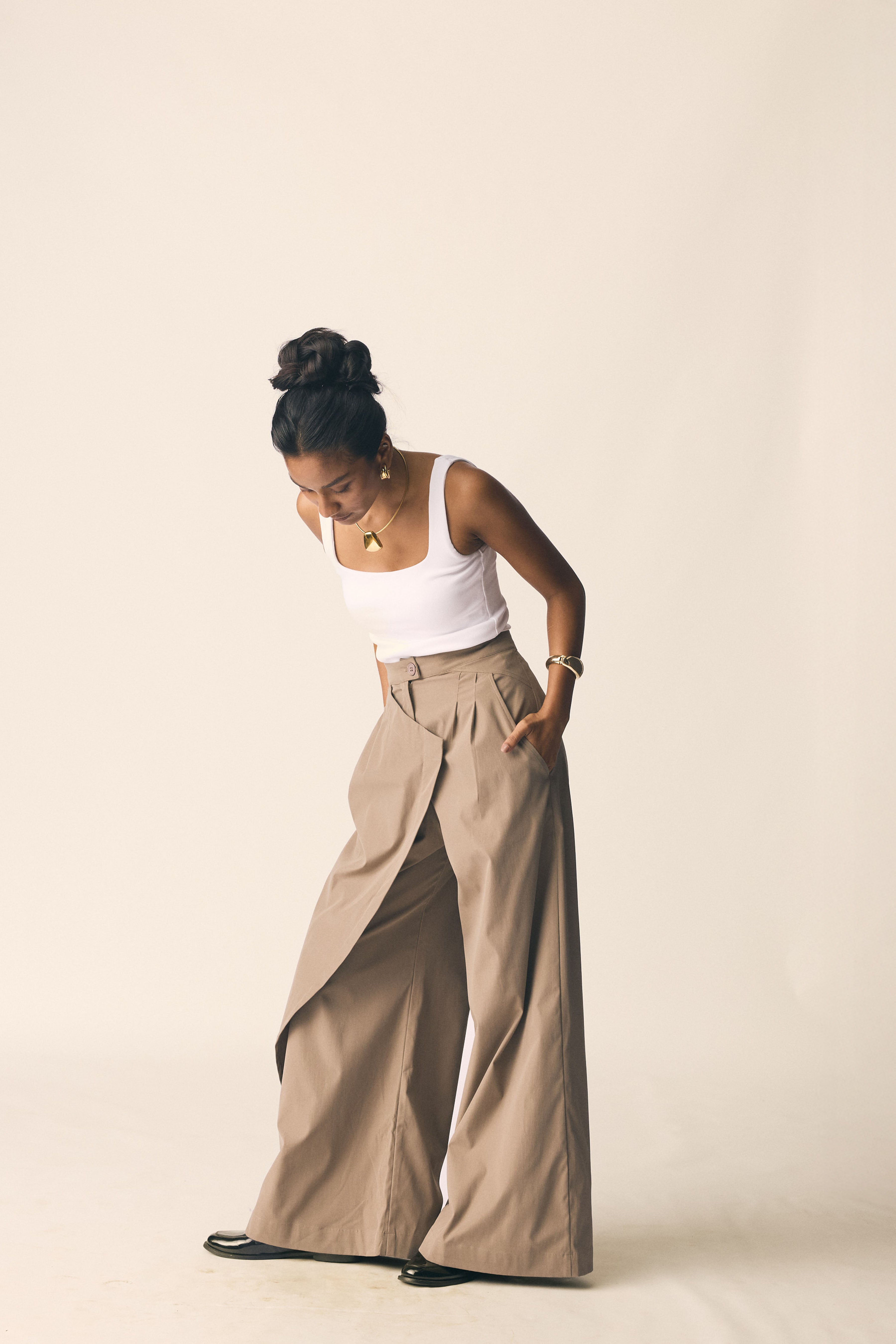 Drift Pants in Coco Brown Twill