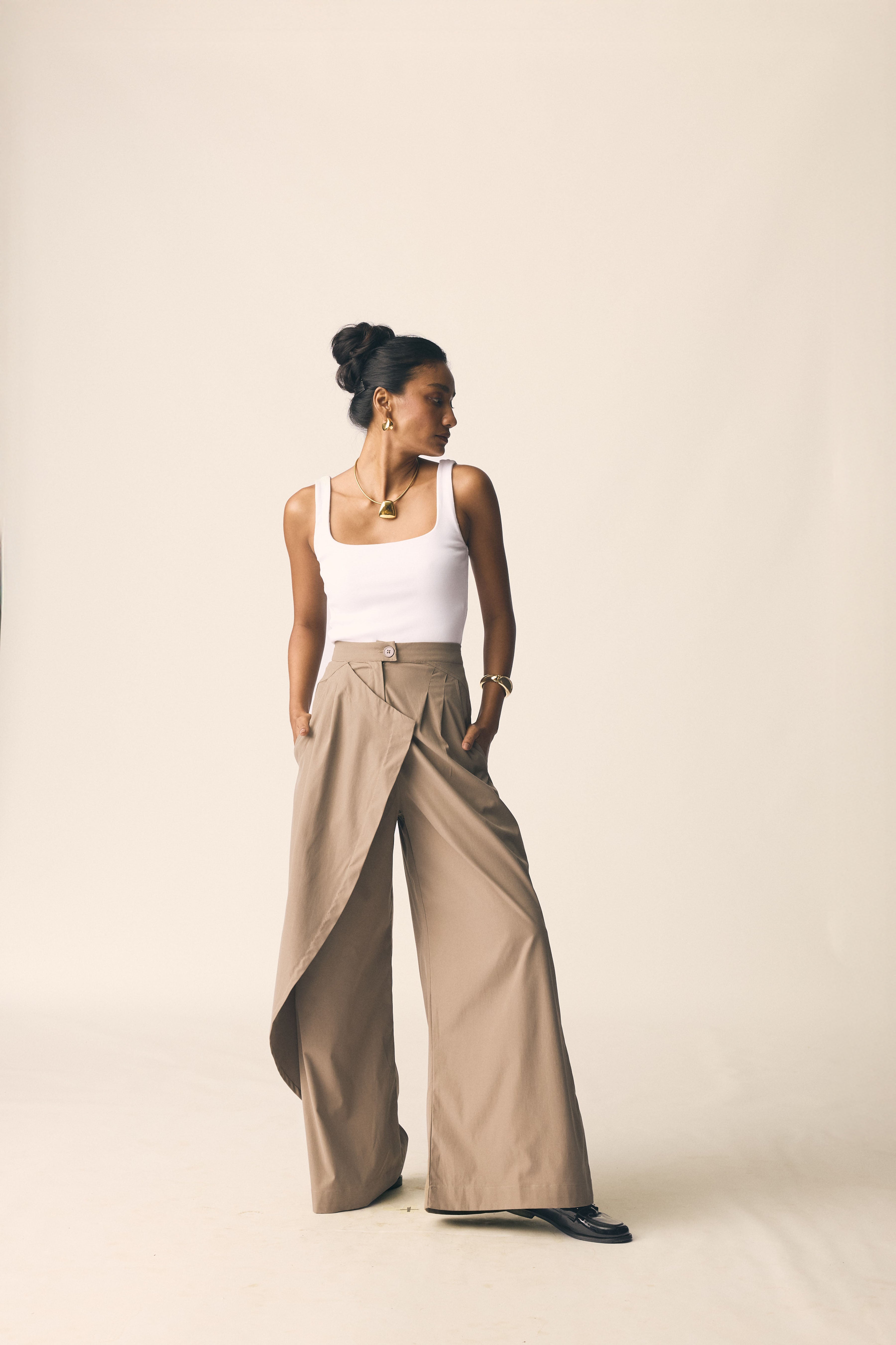 Drift Pants in Coco Brown Twill