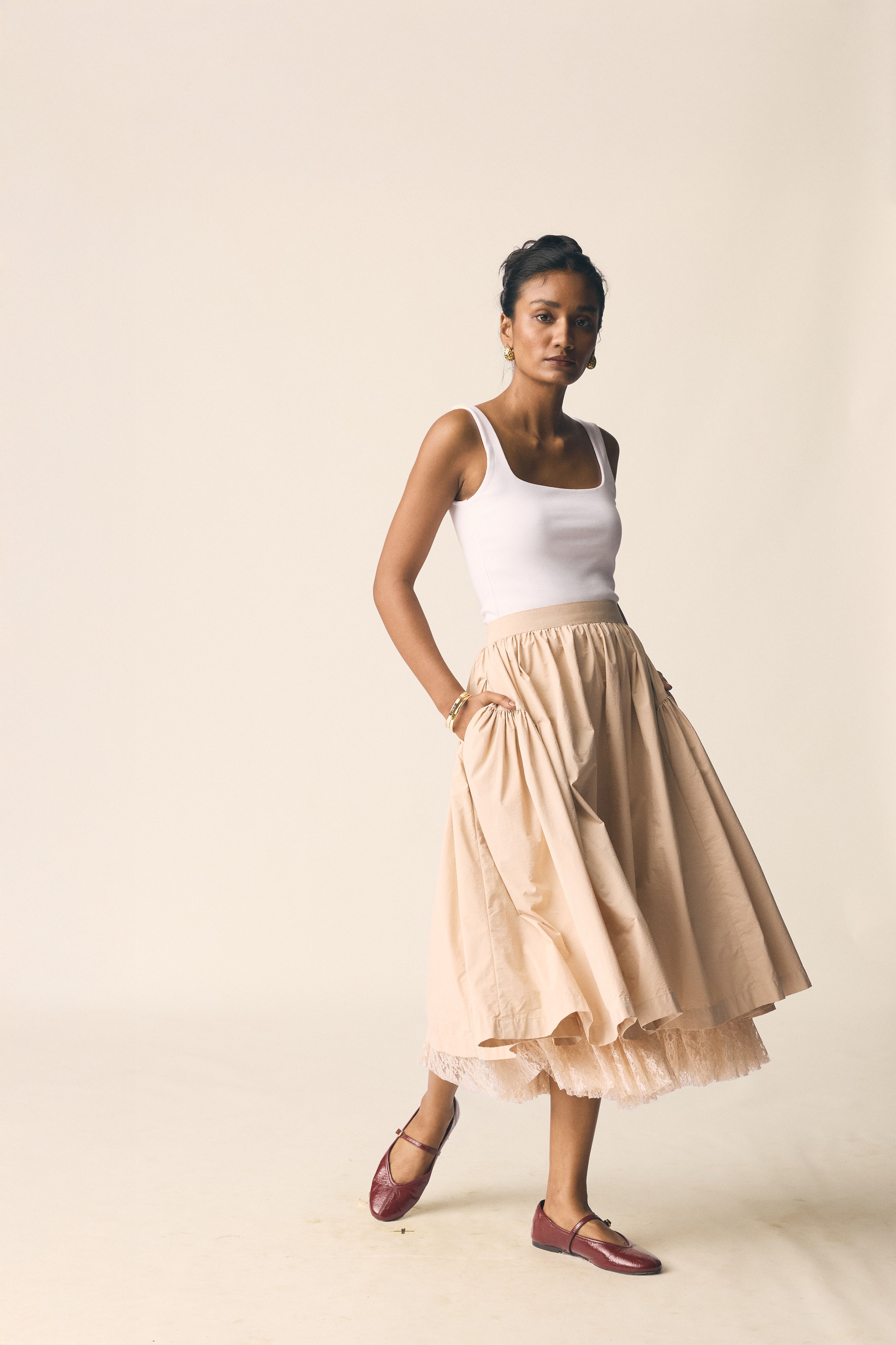 Roma Skirt with Lace
