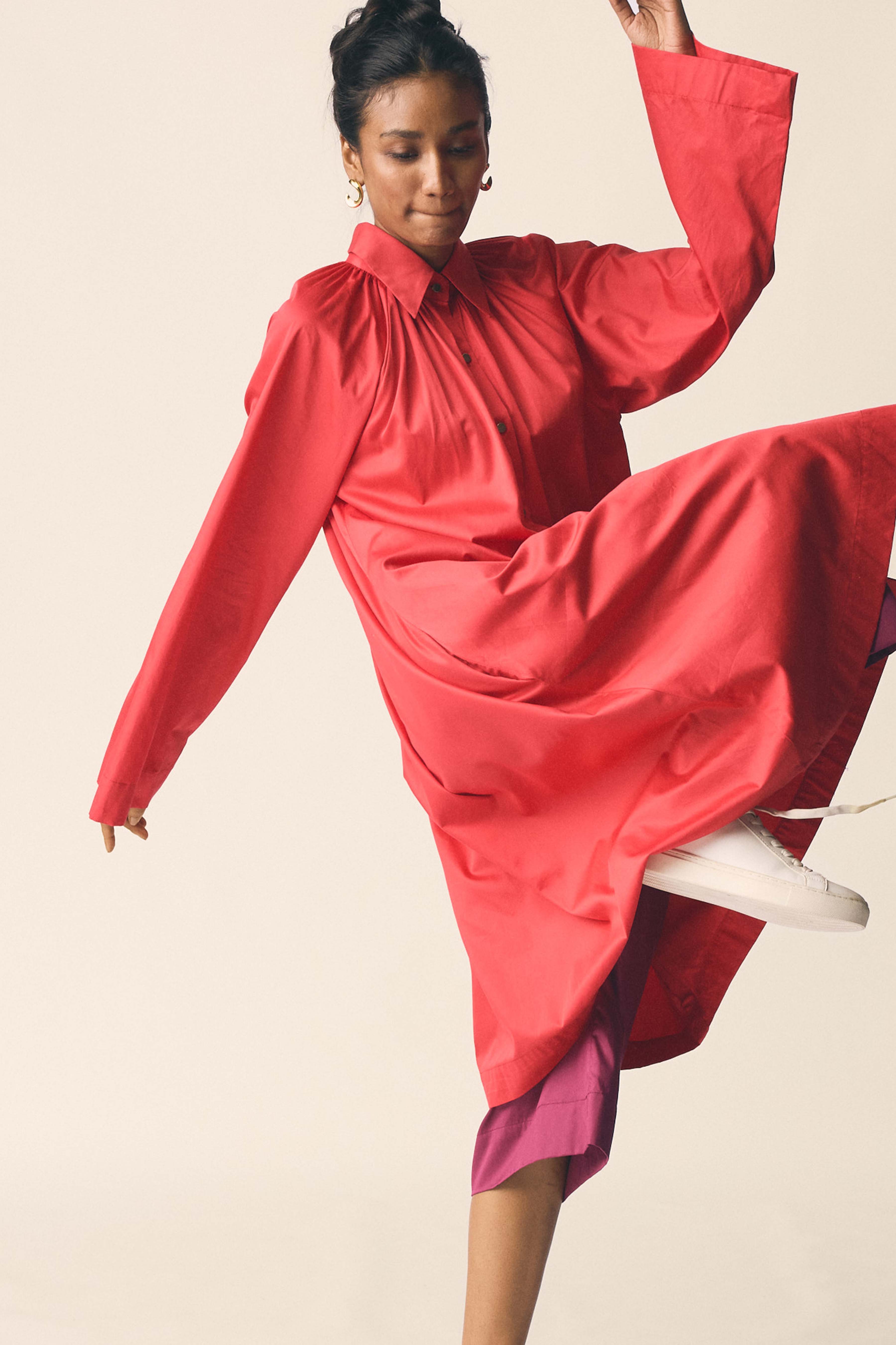 Kandy Co-ord Set in Bright Red