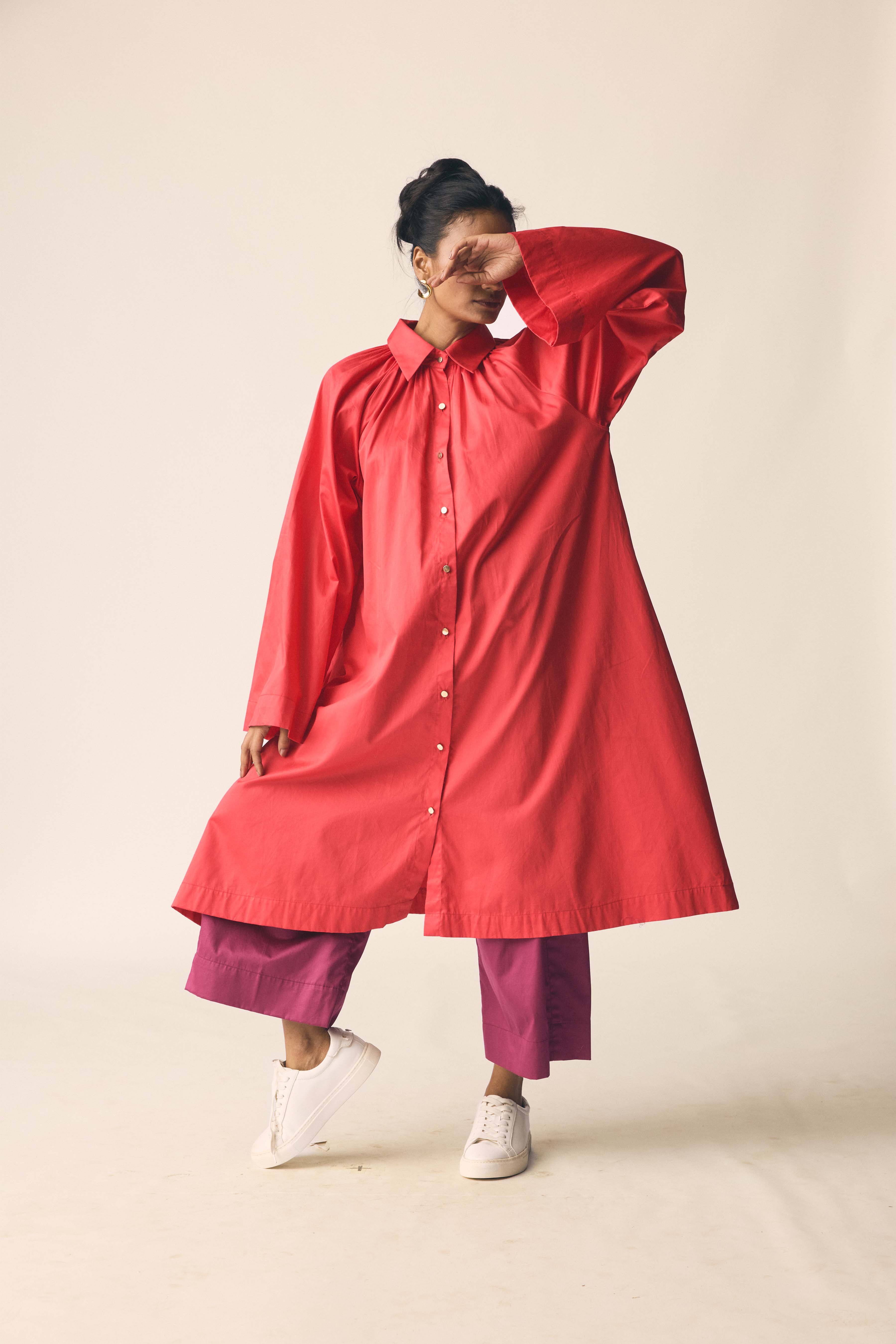 Kandy Co-ord Set in Bright Red