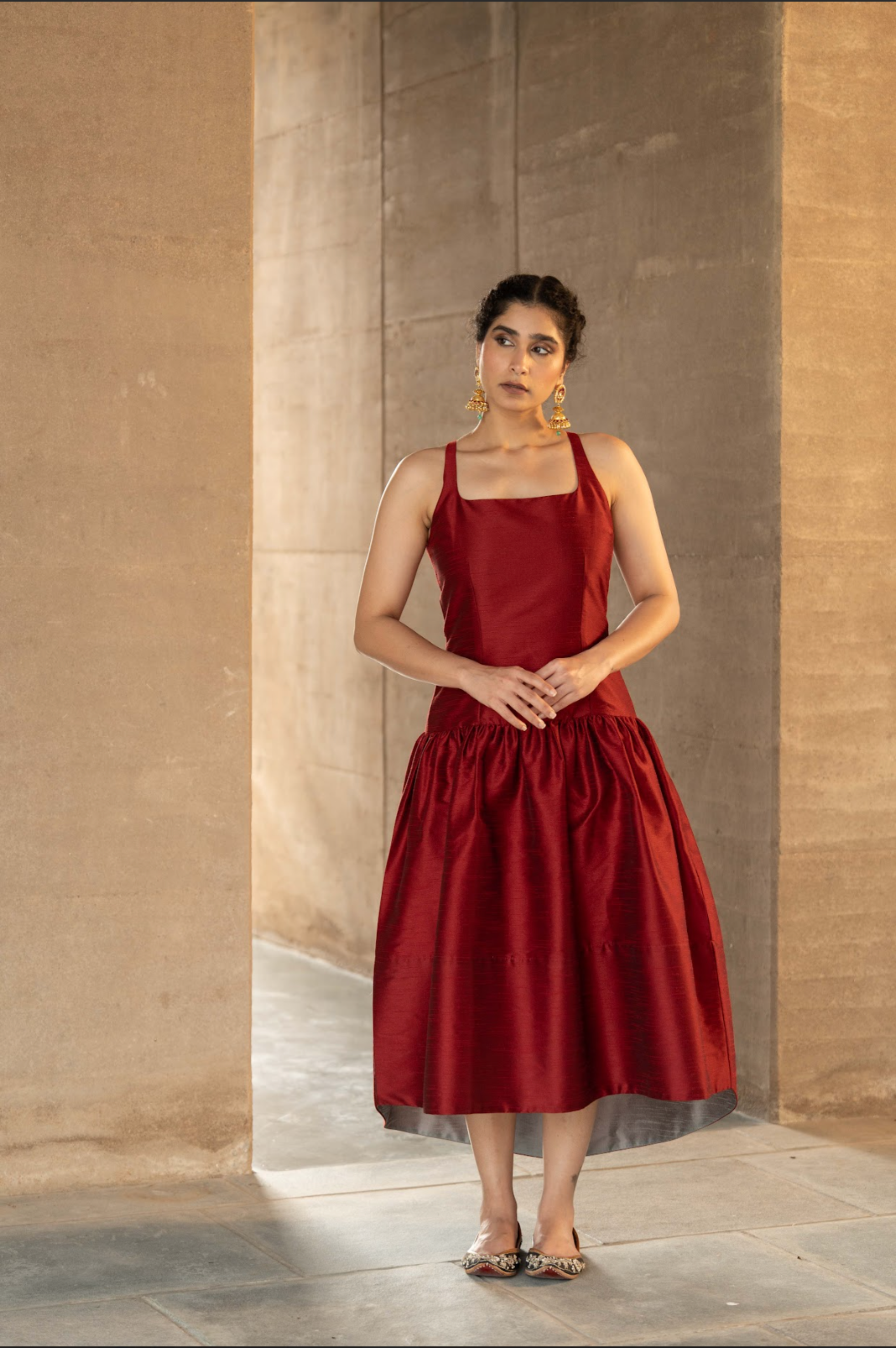 Barfi Dress Wine