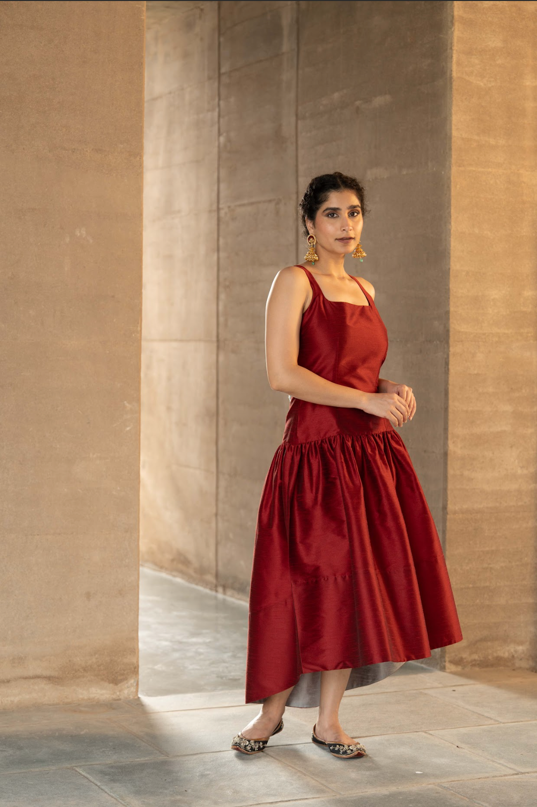 Barfi Dress Wine