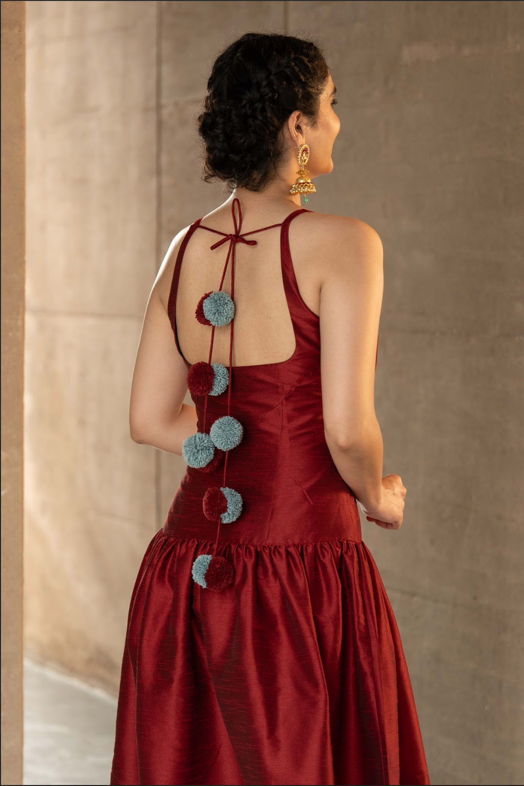 Barfi Dress Wine