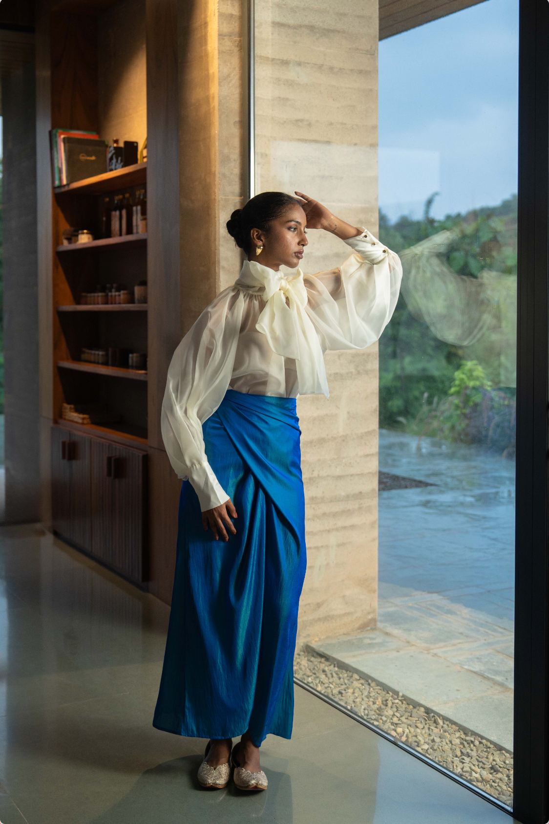 Mor Wrap Skirt Ultramarine Blue
