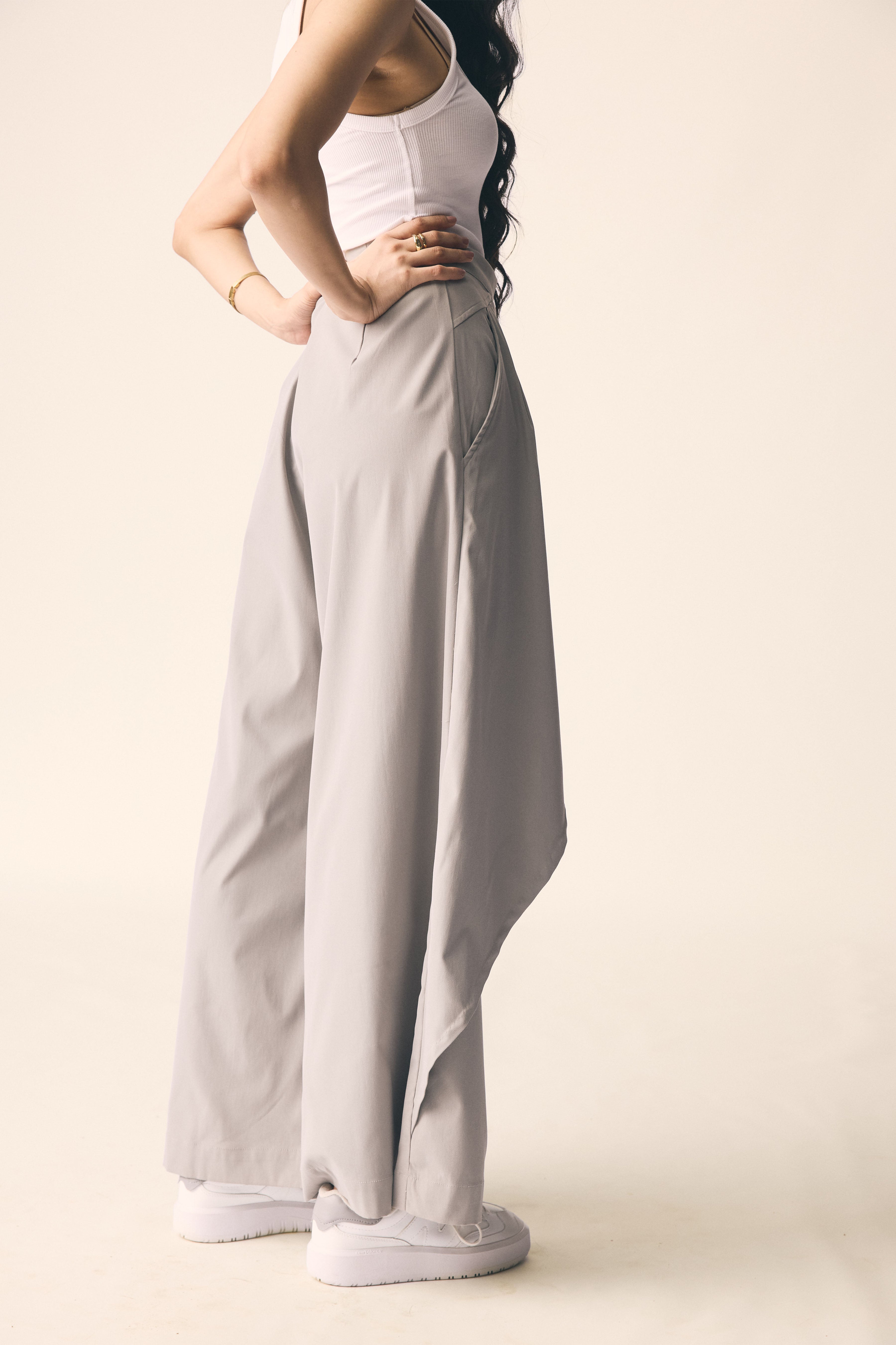 Drift Pants in Light Grey Twill