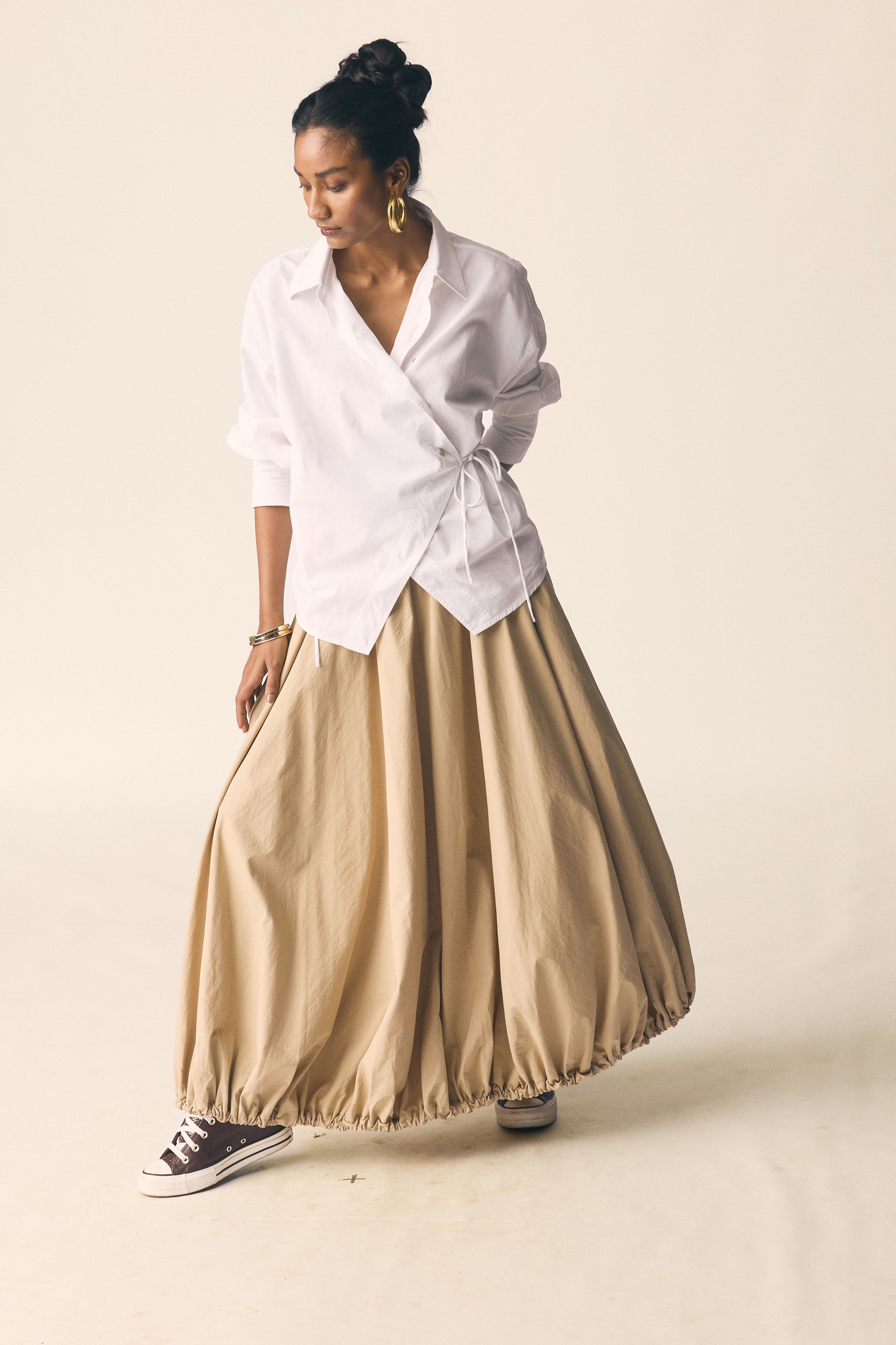 Shanghai Skirt in Tan