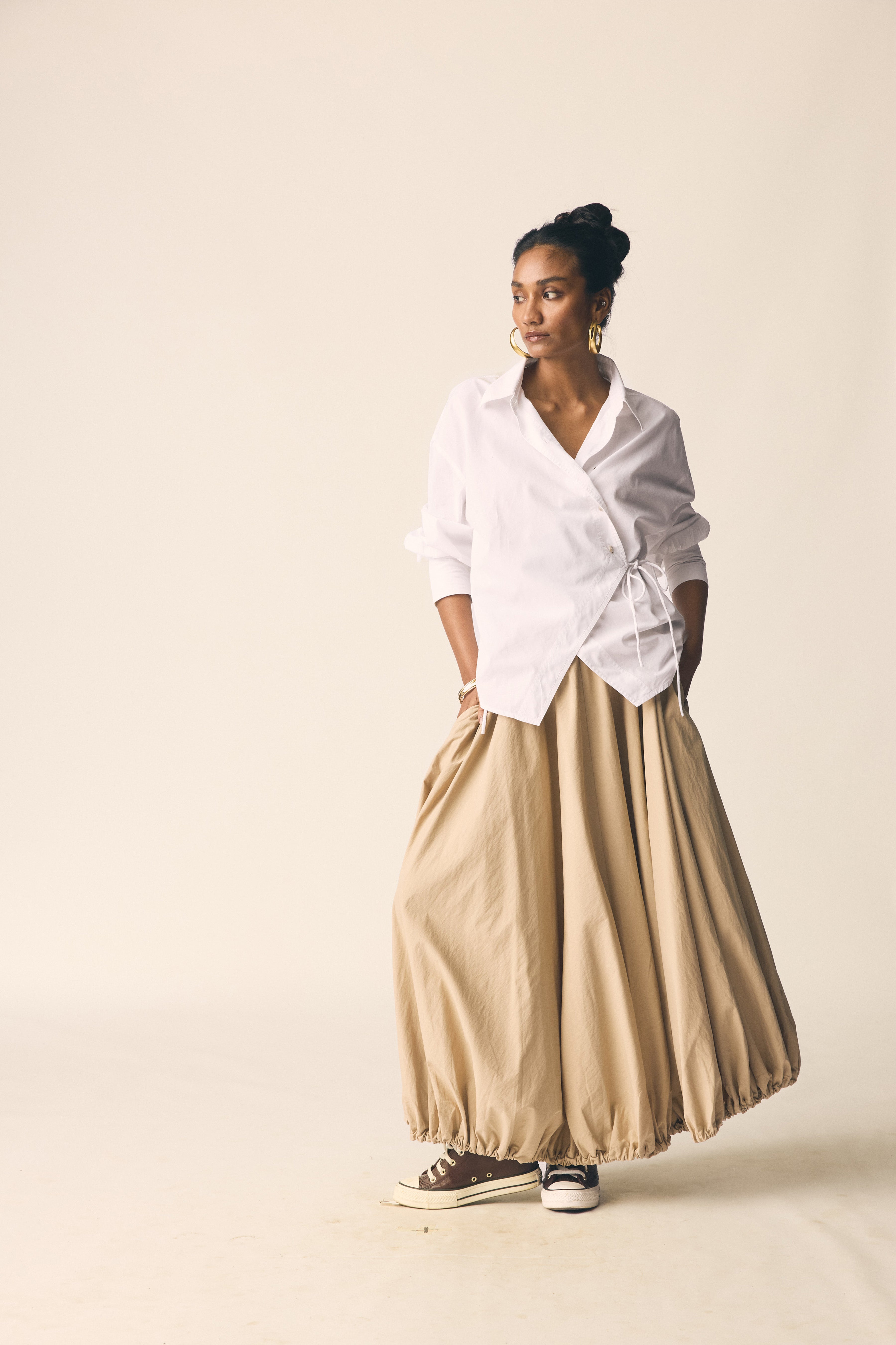 Shanghai Skirt in Tan