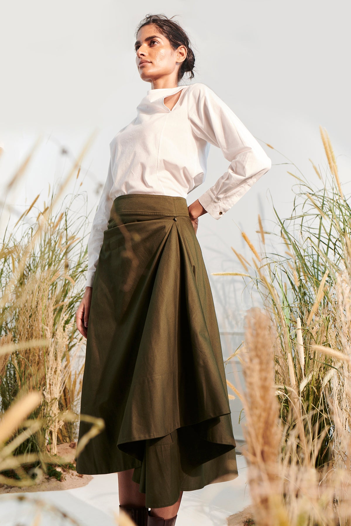 Echo Skirt - Dark Green
