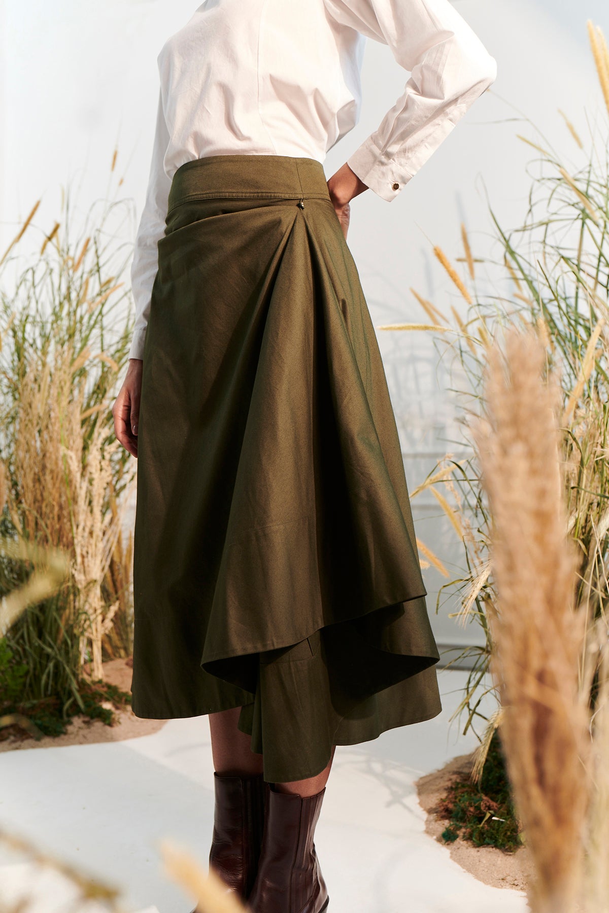 Echo Skirt - Dark Green
