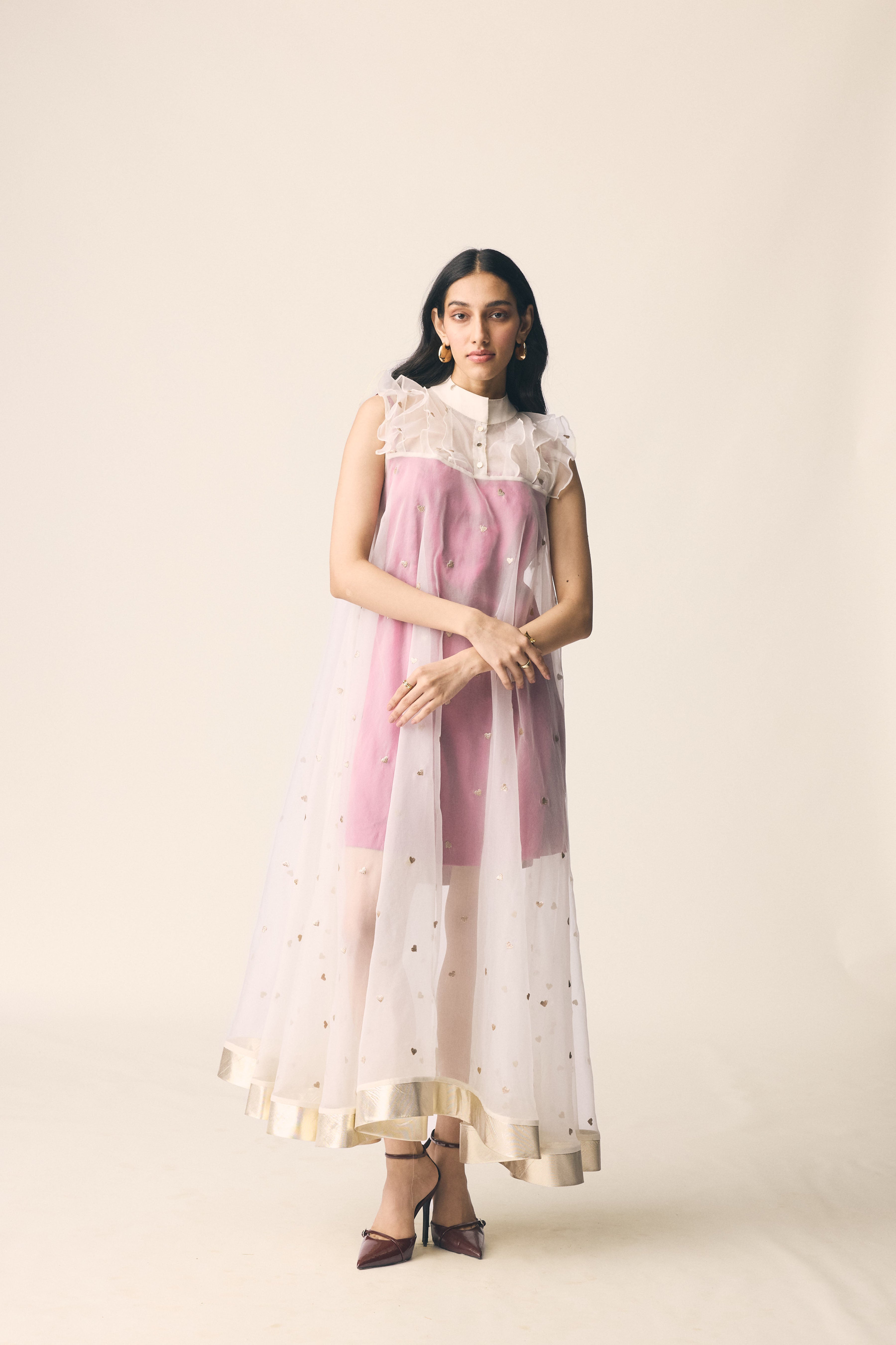 Chanda Dress in Sangria Pink