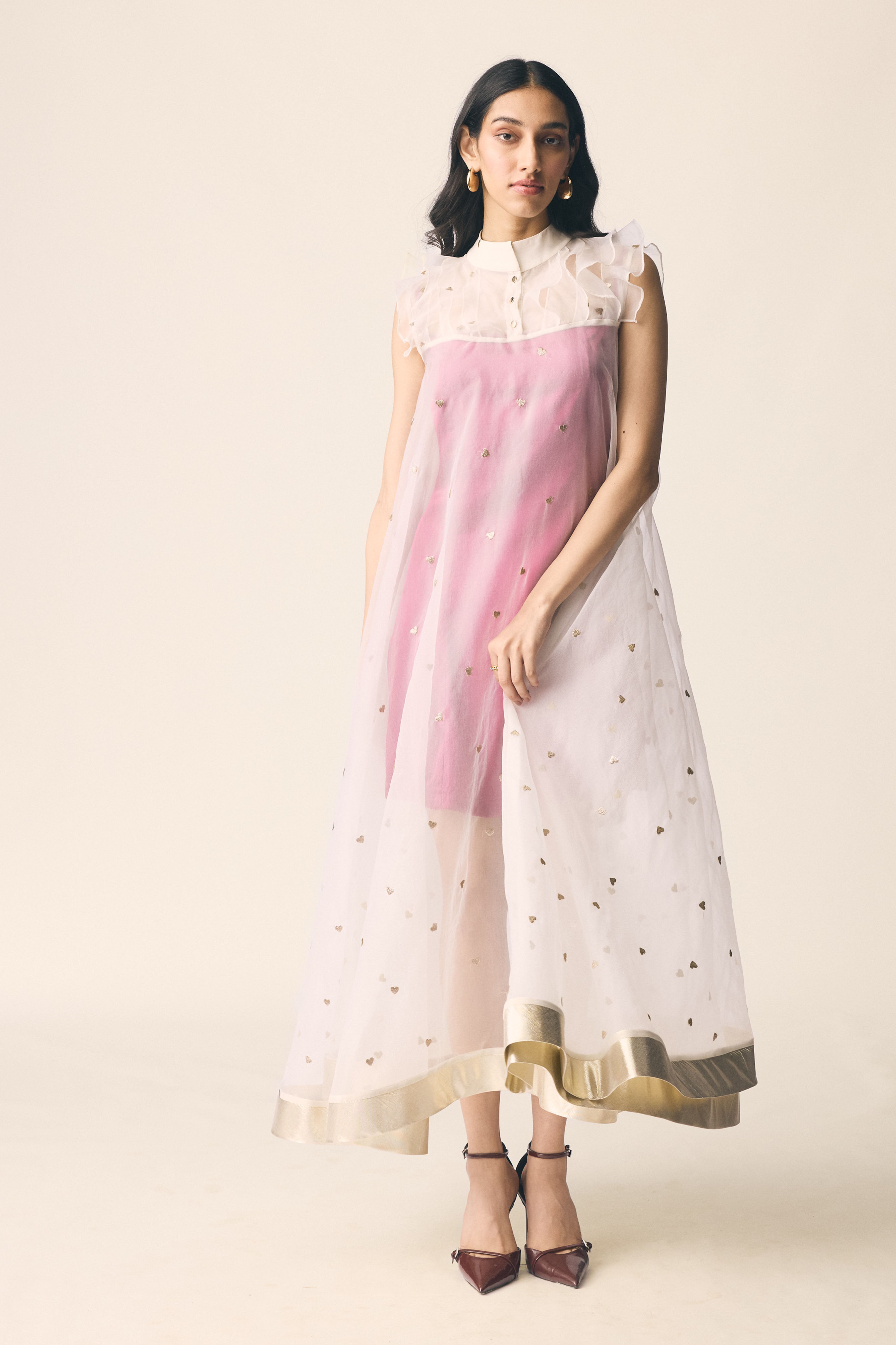 Chanda Dress in Sangria Pink