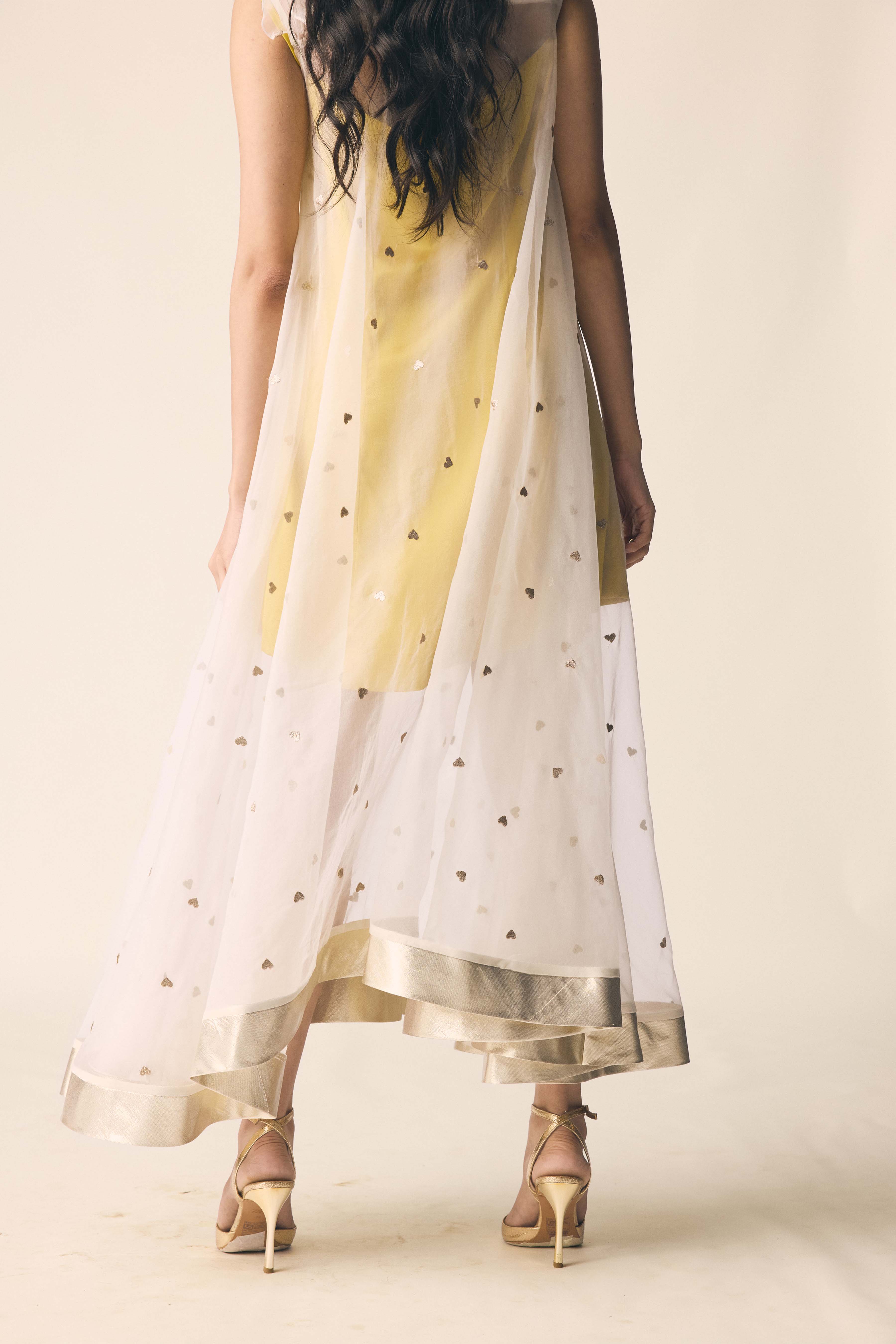 Chanda Dress in Kesar Yellow