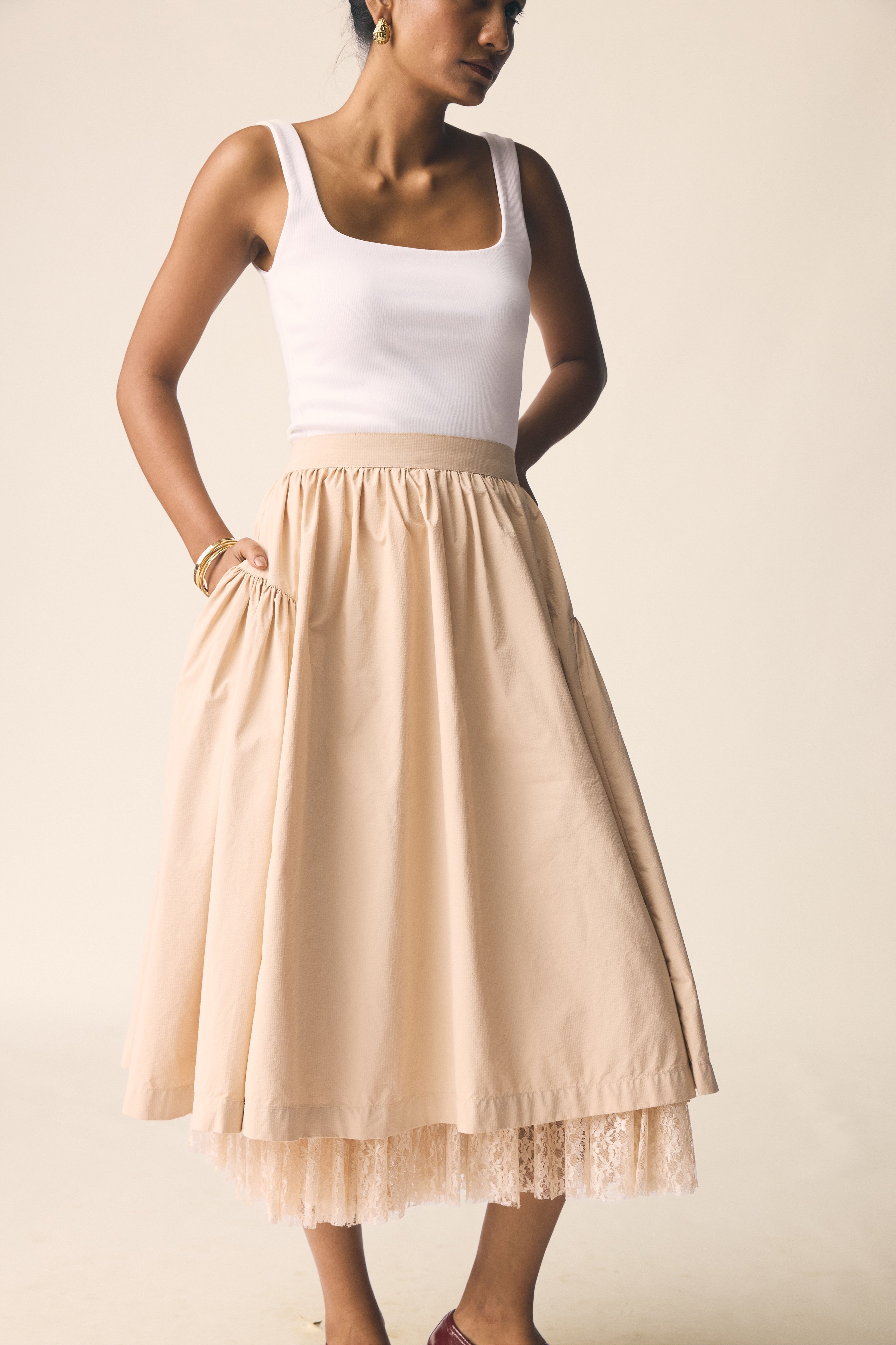 Roma Skirt with Lace