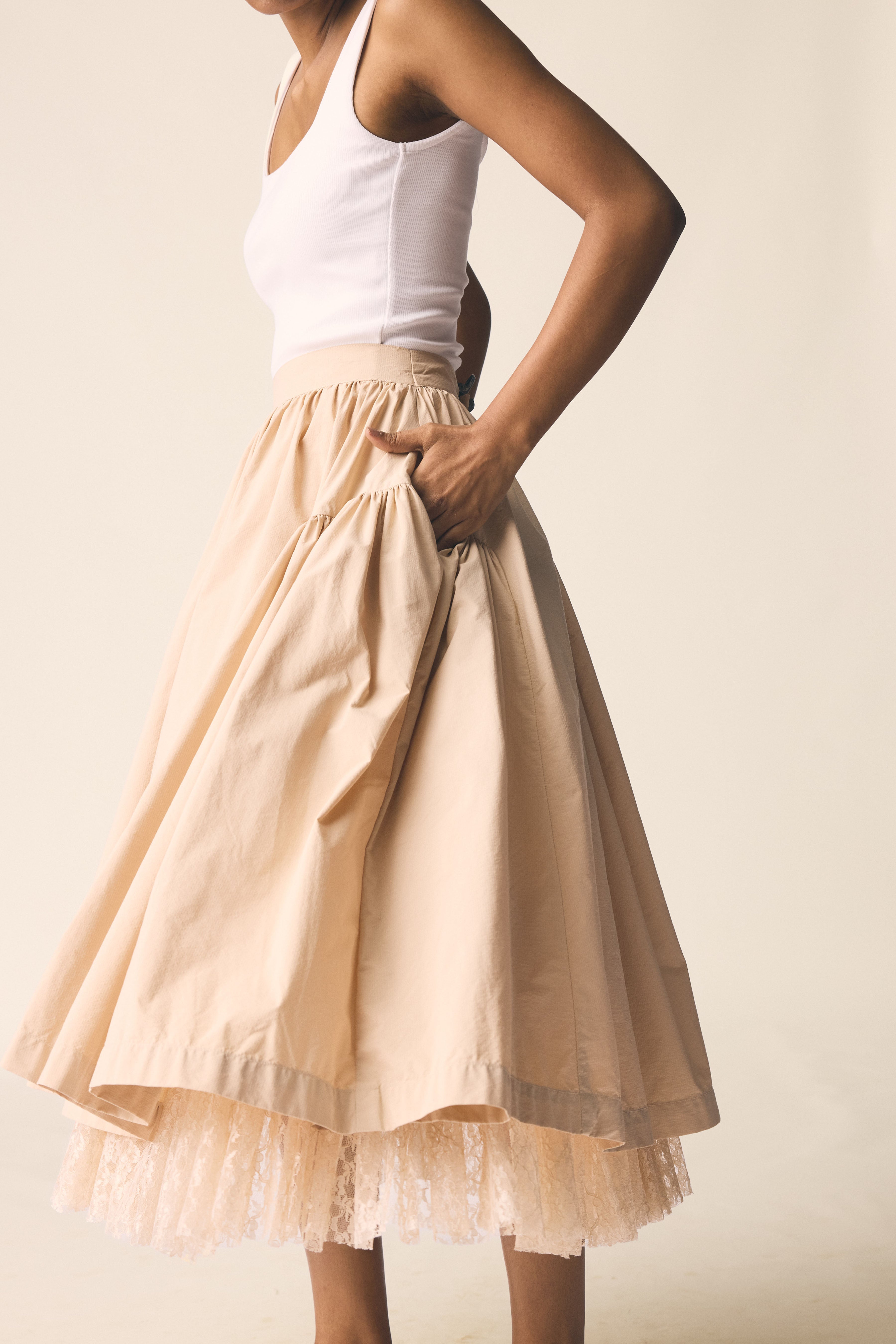 Roma Skirt with Lace