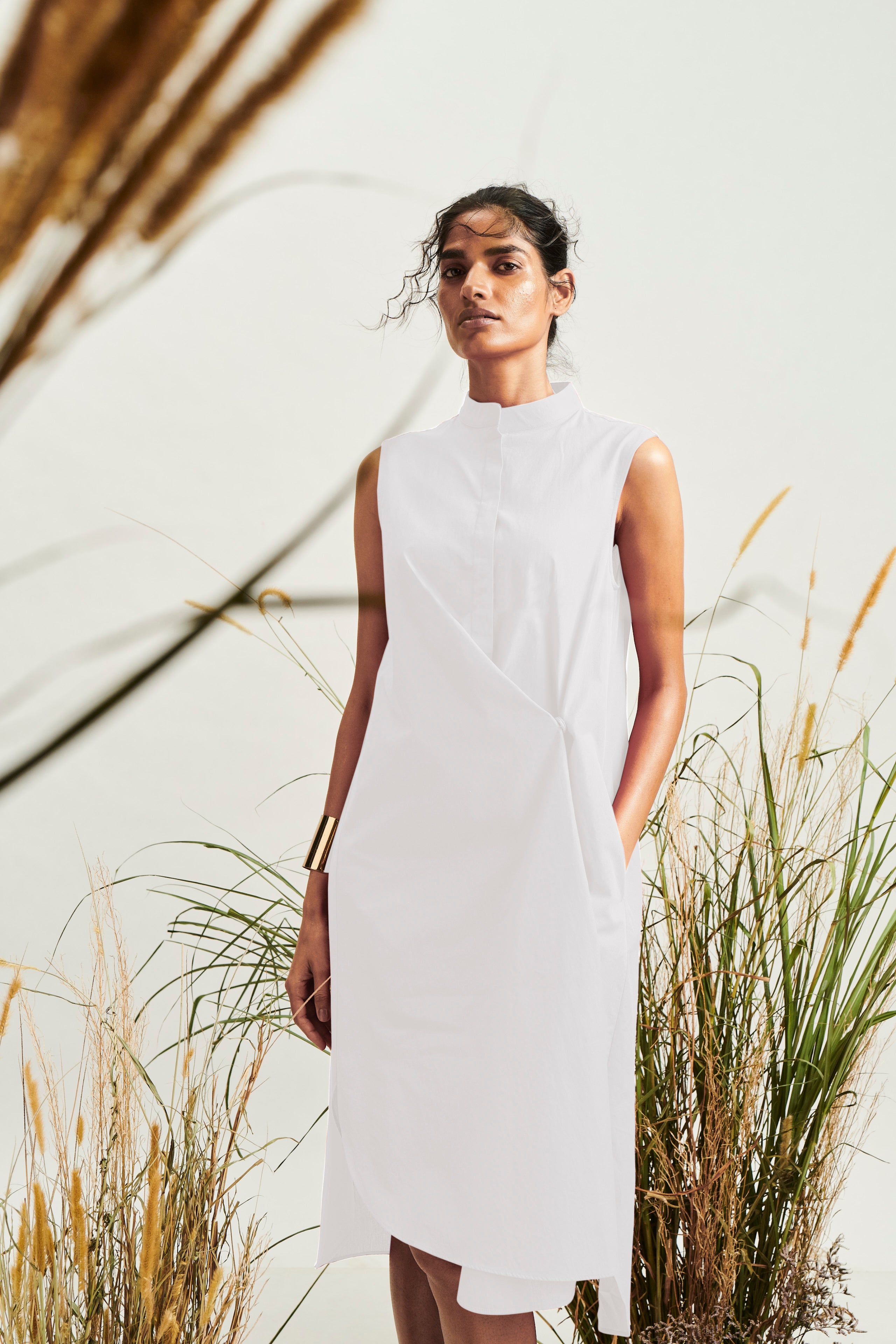 Origami dress - White
